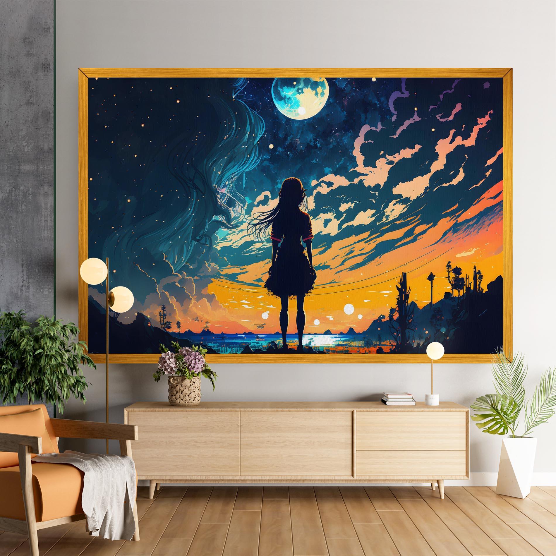 Leinwandbild Mystical Woman Fairytale mockup 9