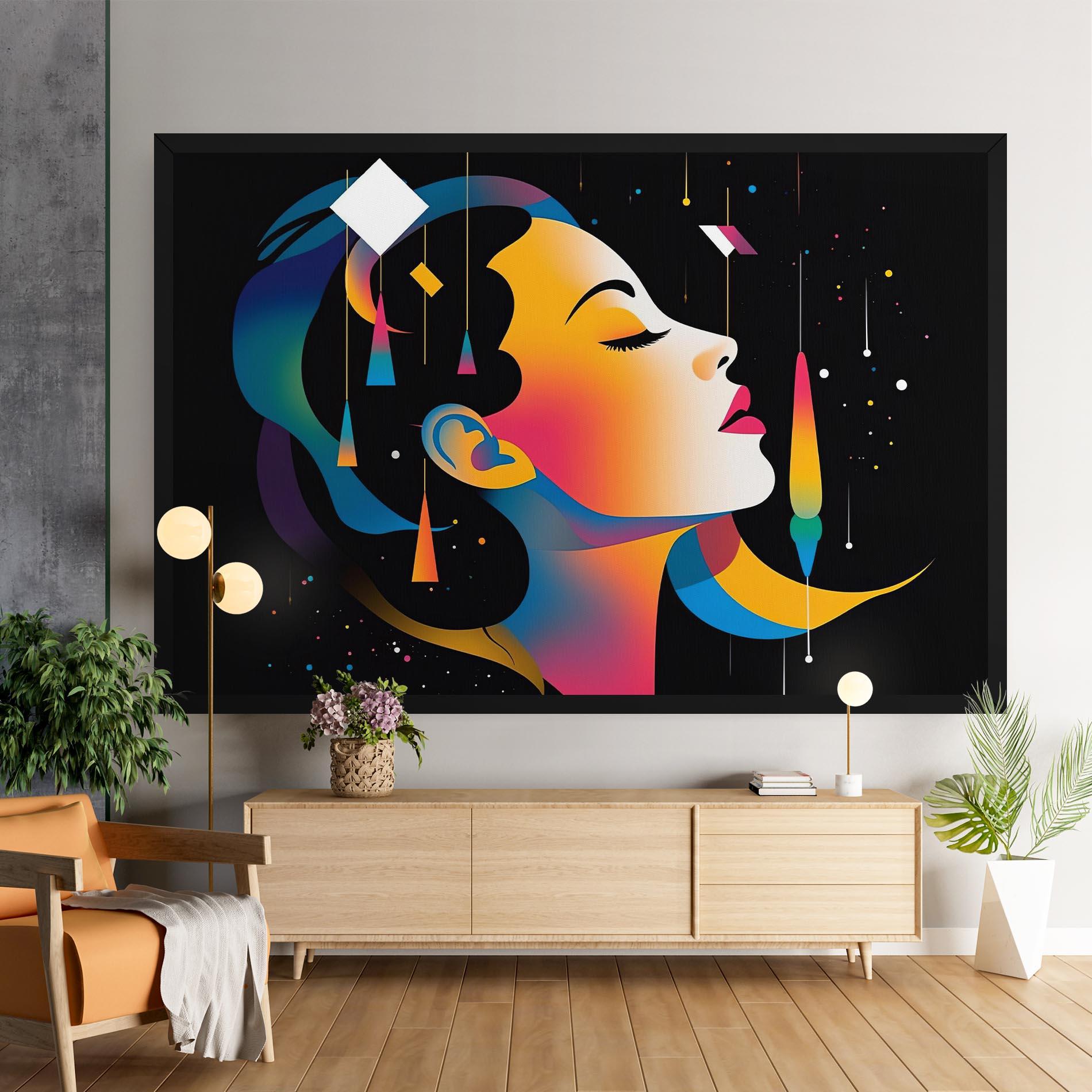 Leinwandbild Dreamy Night Female mockup 9