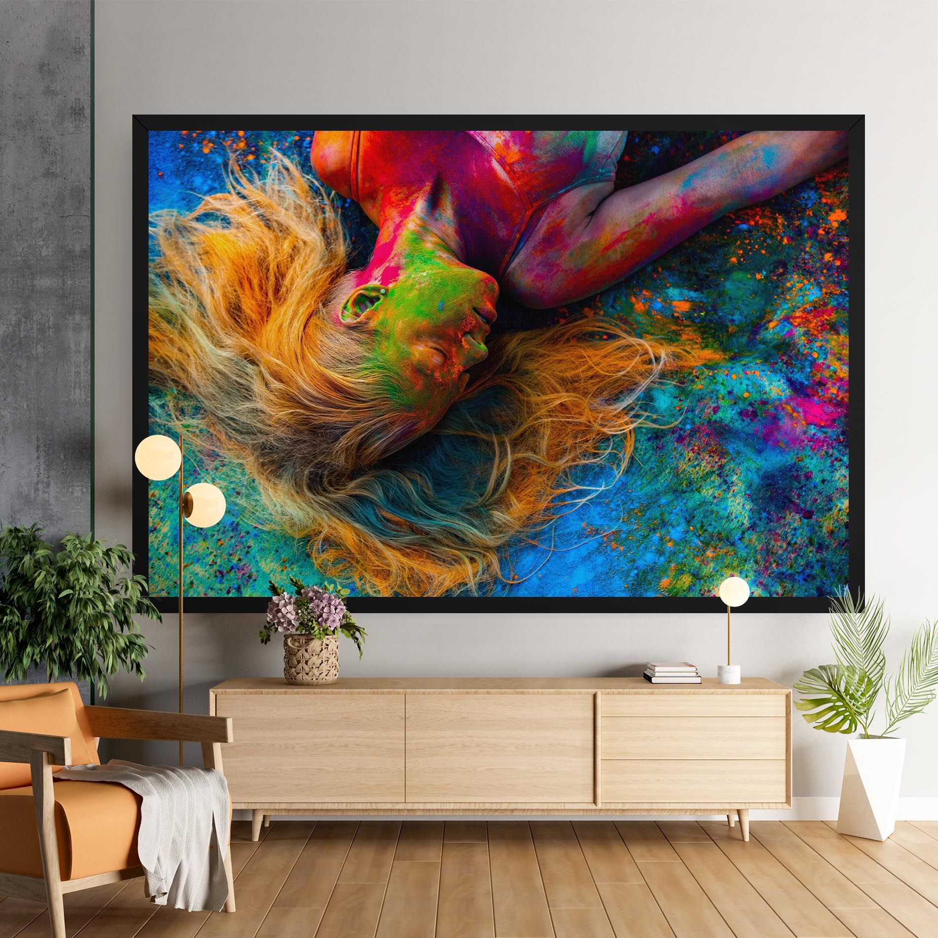 Powder Holi Woman mockup 9