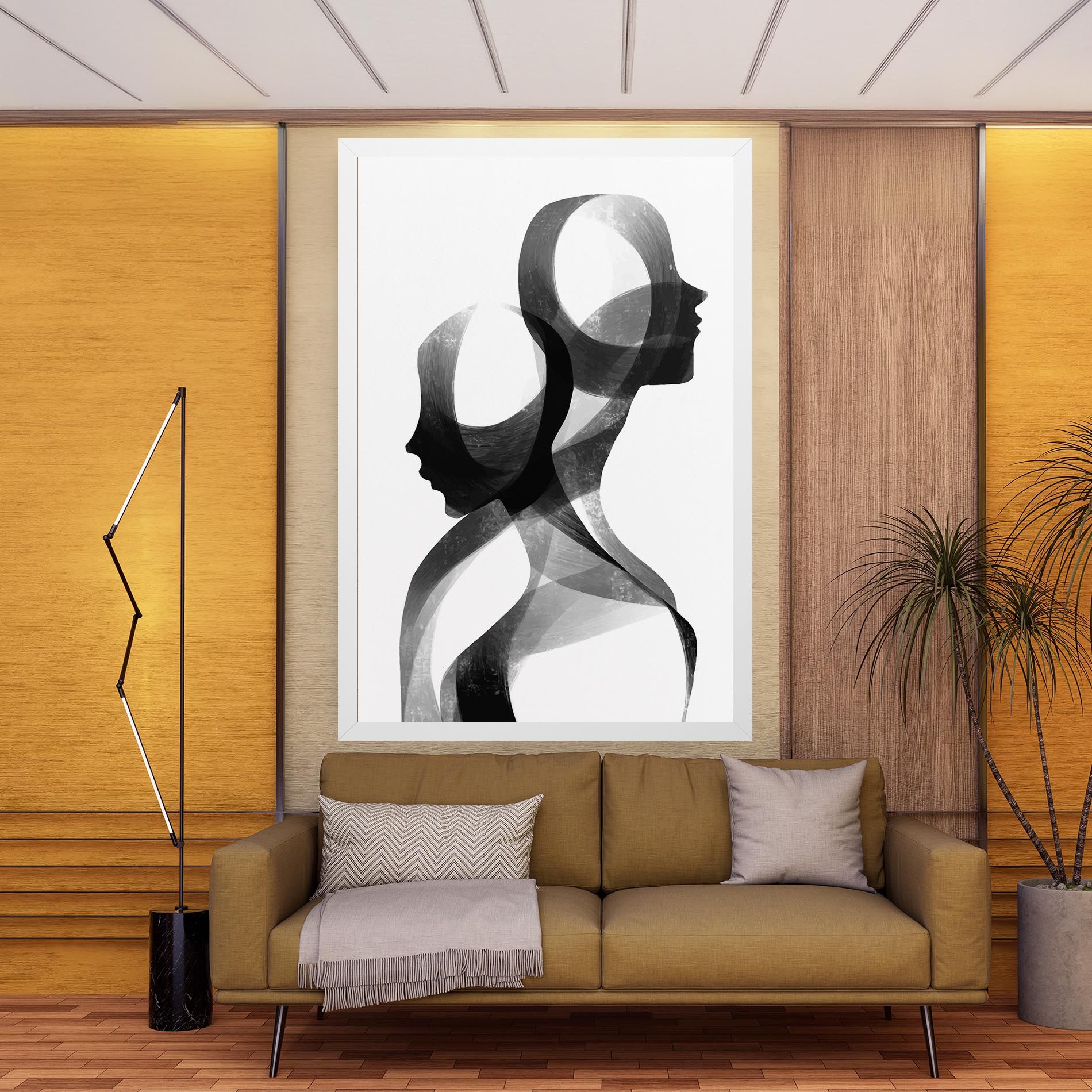 Abstract Grey Couple mockup 9