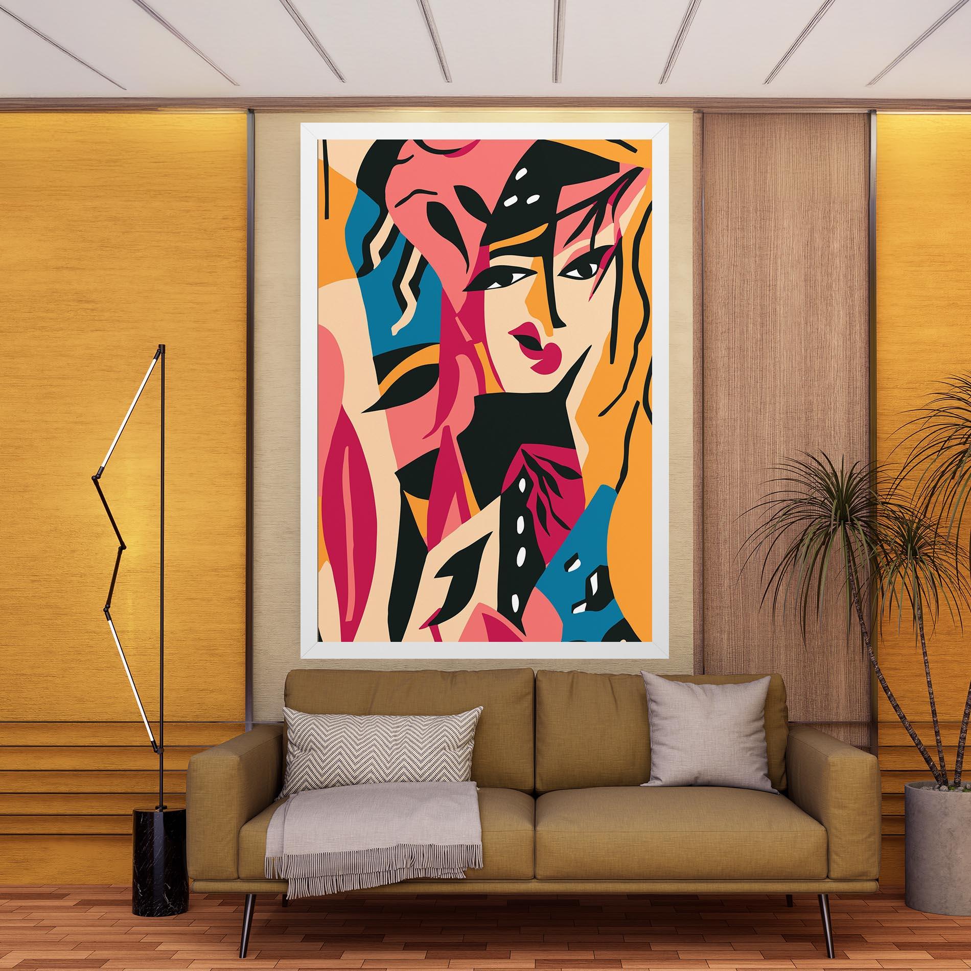 Leinwandbild Crowd Face mockup 9