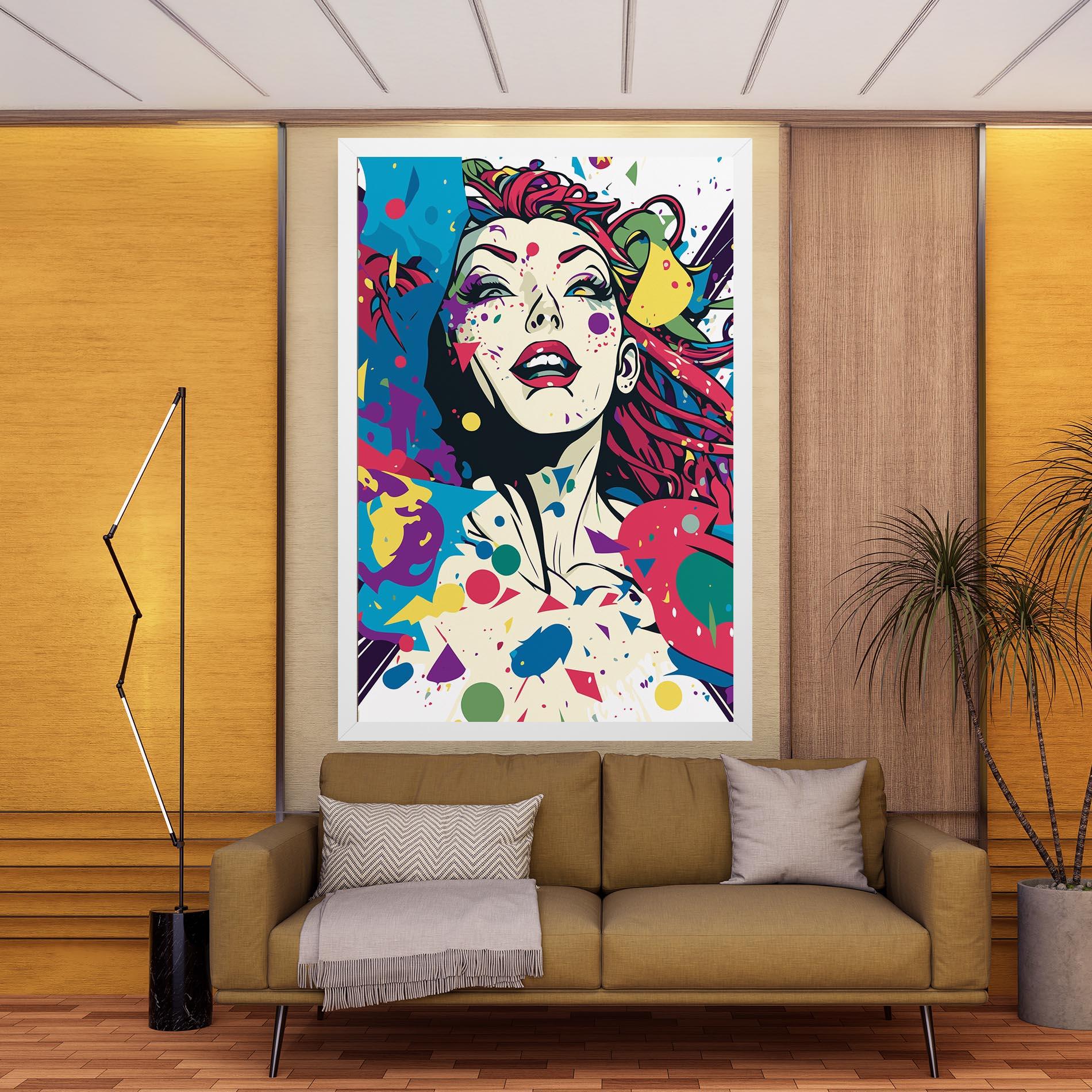 Leinwandbild Fictional Woman mockup 9