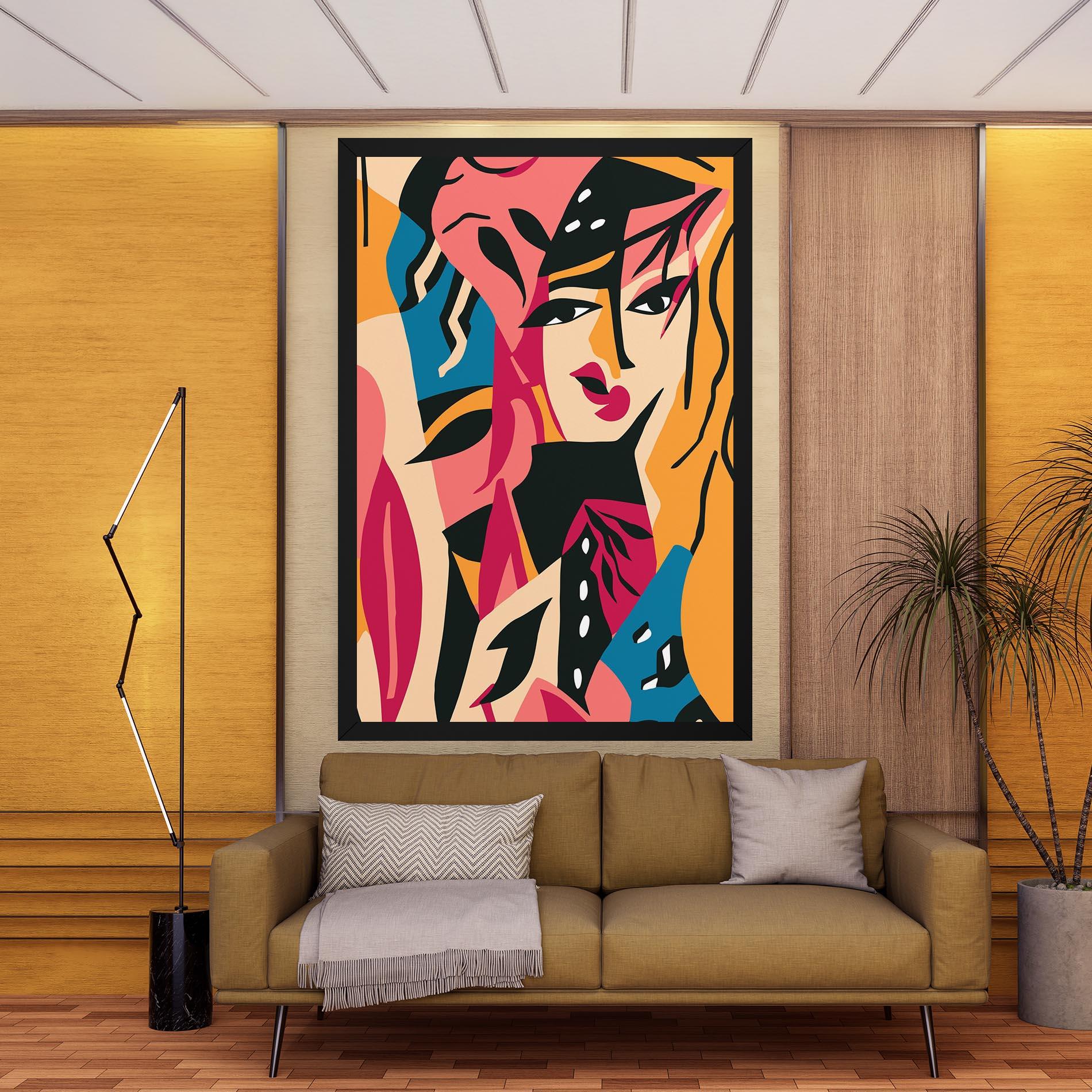 Leinwandbild Crowd Face mockup 9