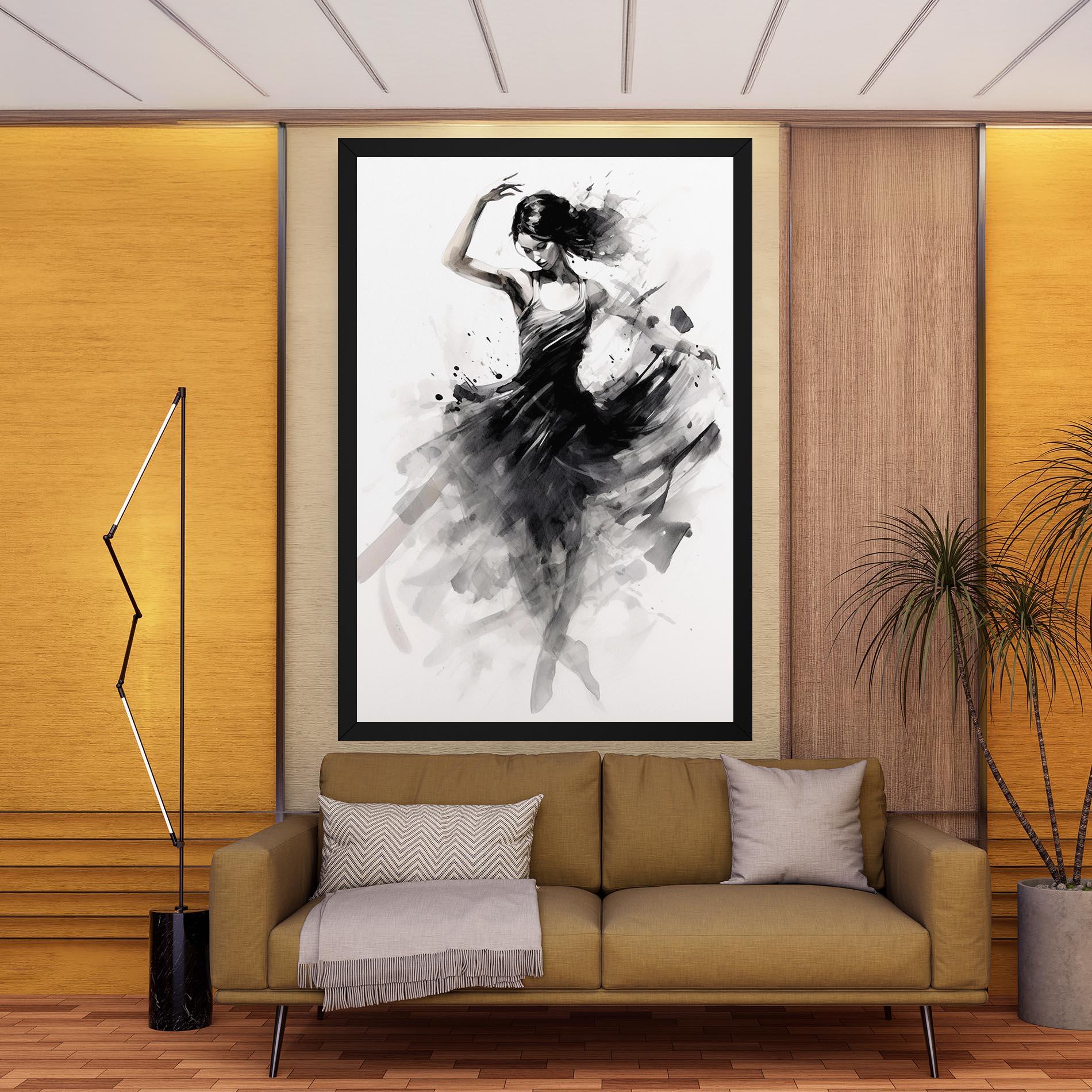 Leinwandbild Dancing Woman mockup 9
