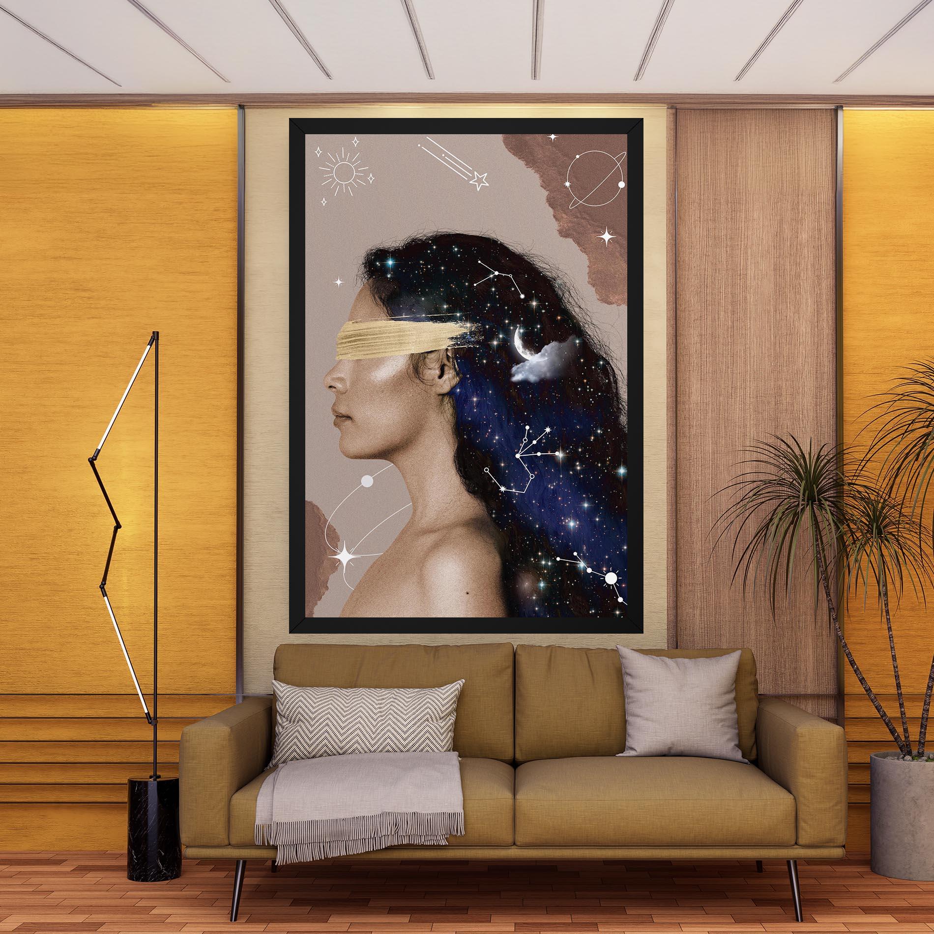 Leinwandbild Galaxy Hair mockup 9