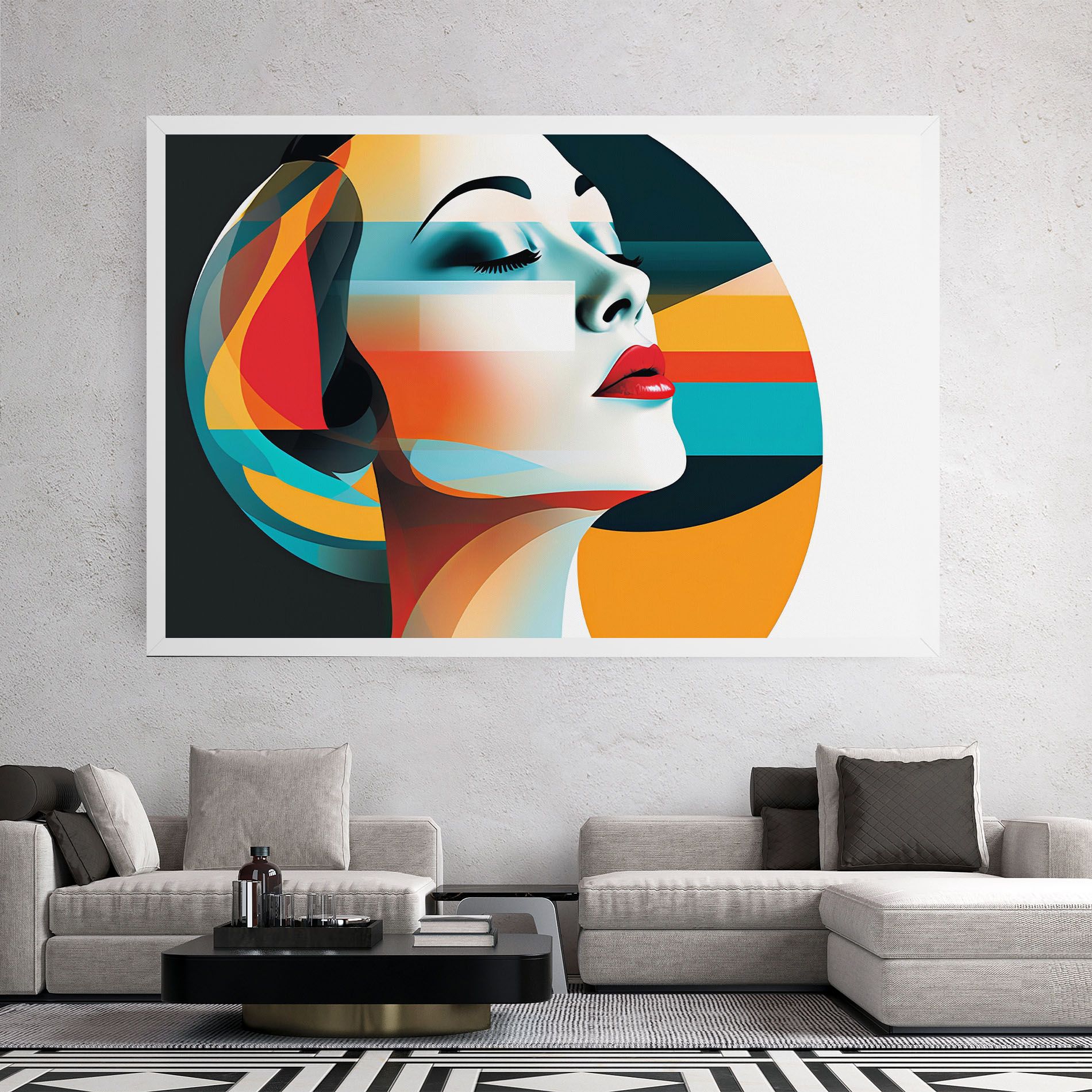 Blue Abstract Makeup mockup 2