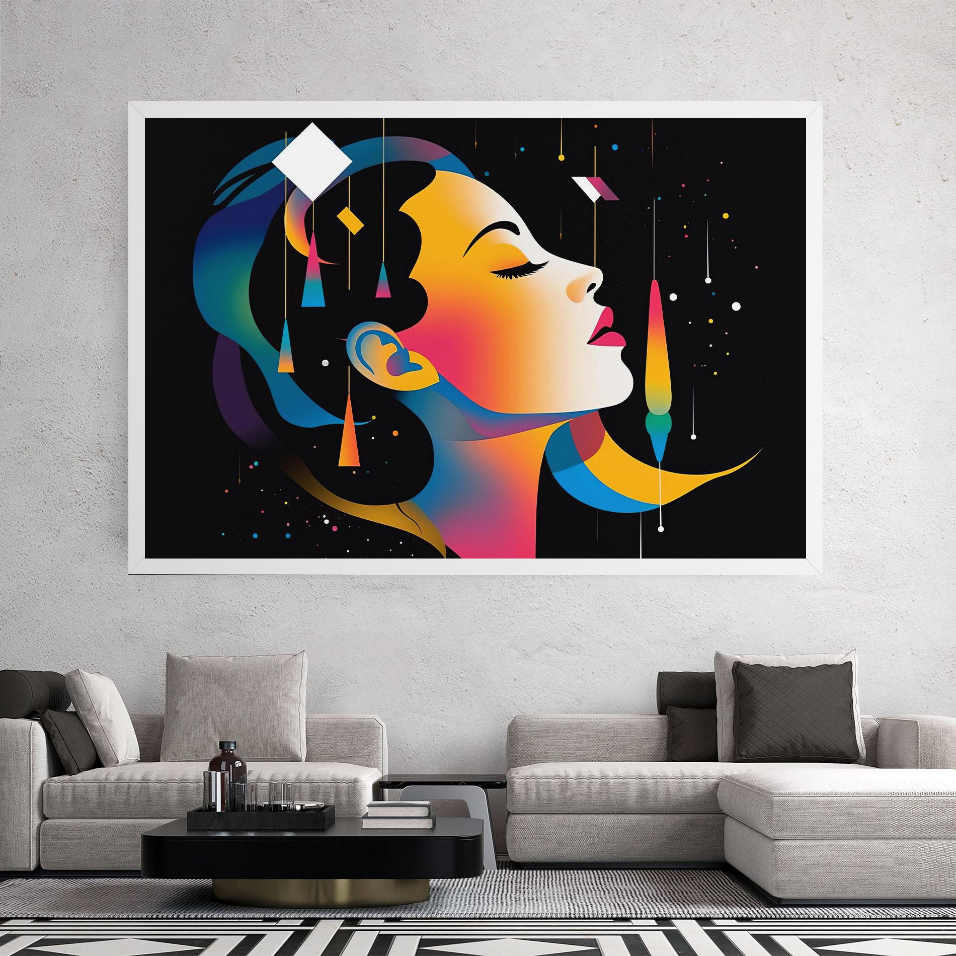 Leinwandbild Dreamy Night Female mockup 2