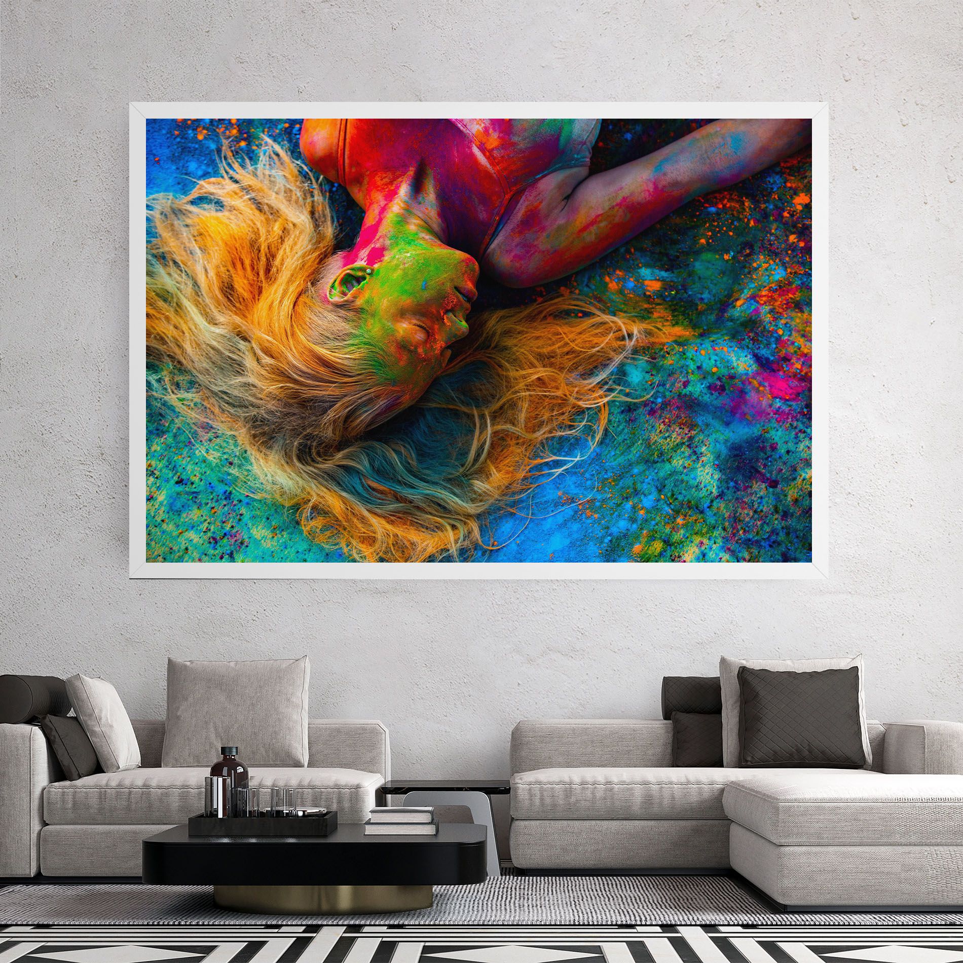 Powder Holi Woman mockup 2