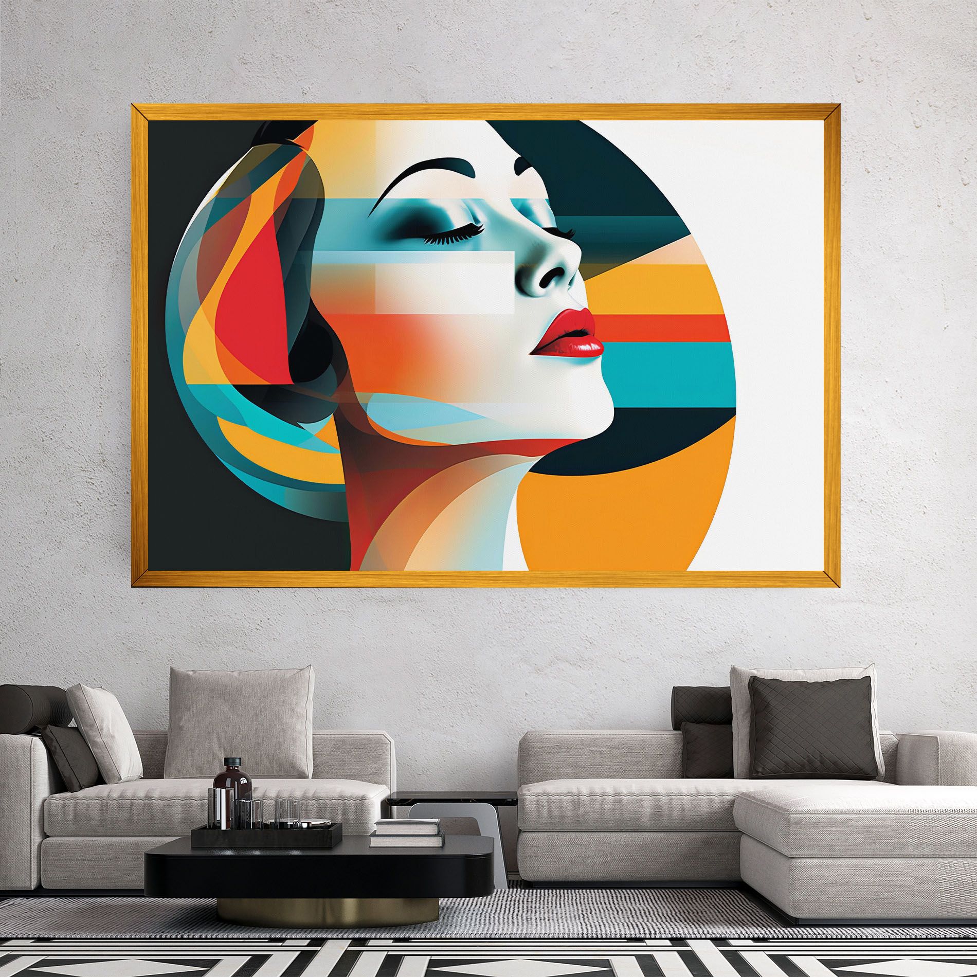 Blue Abstract Makeup mockup 2