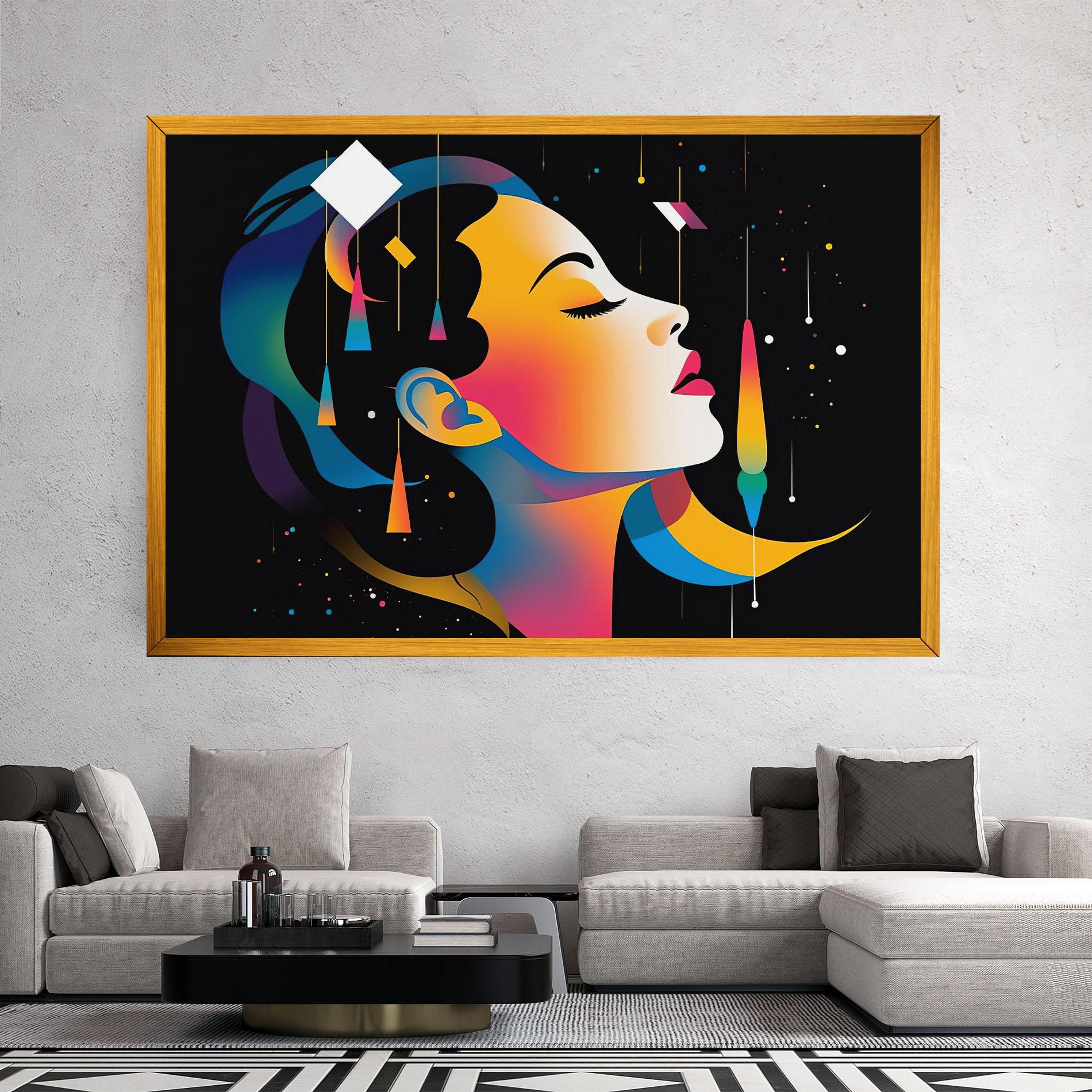 Leinwandbild Dreamy Night Female mockup 2