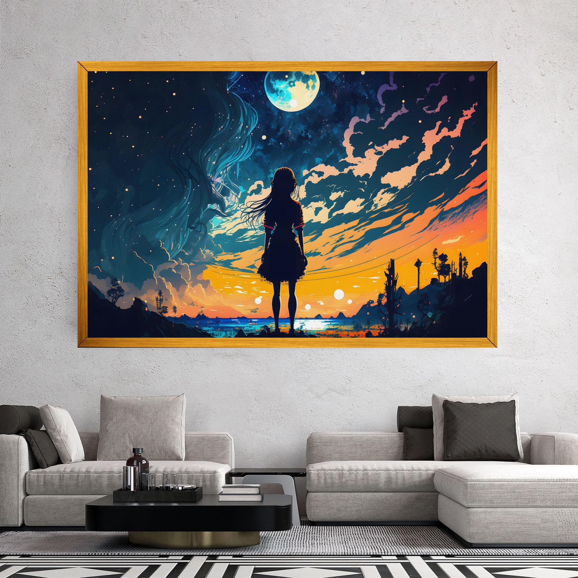 Leinwandbild Mystical Woman Fairytale mockup 2