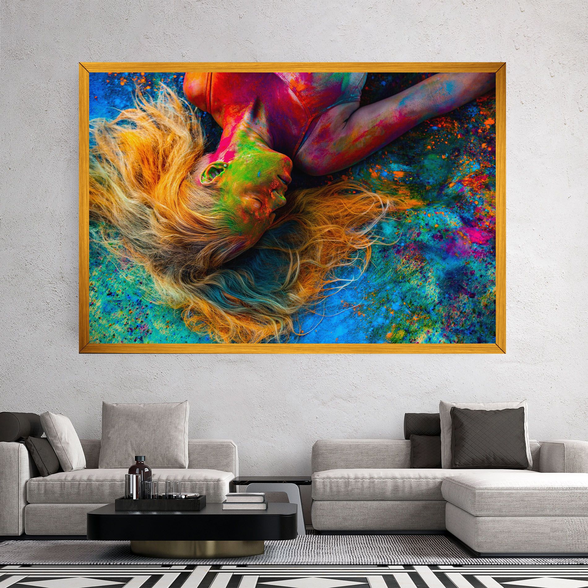 Powder Holi Woman mockup 2