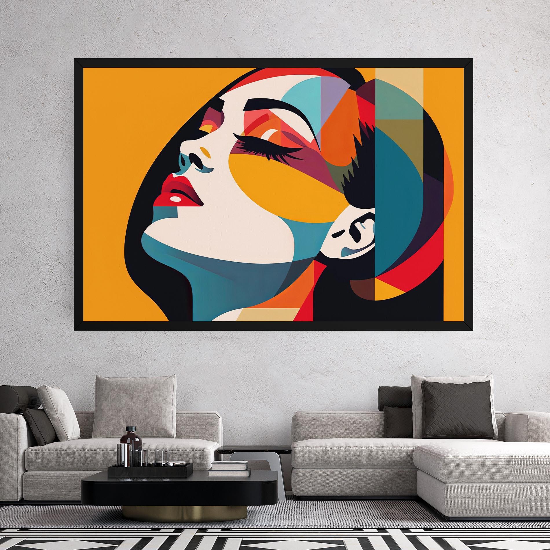 Leinwandbild Dreamy Yellow Female mockup 2