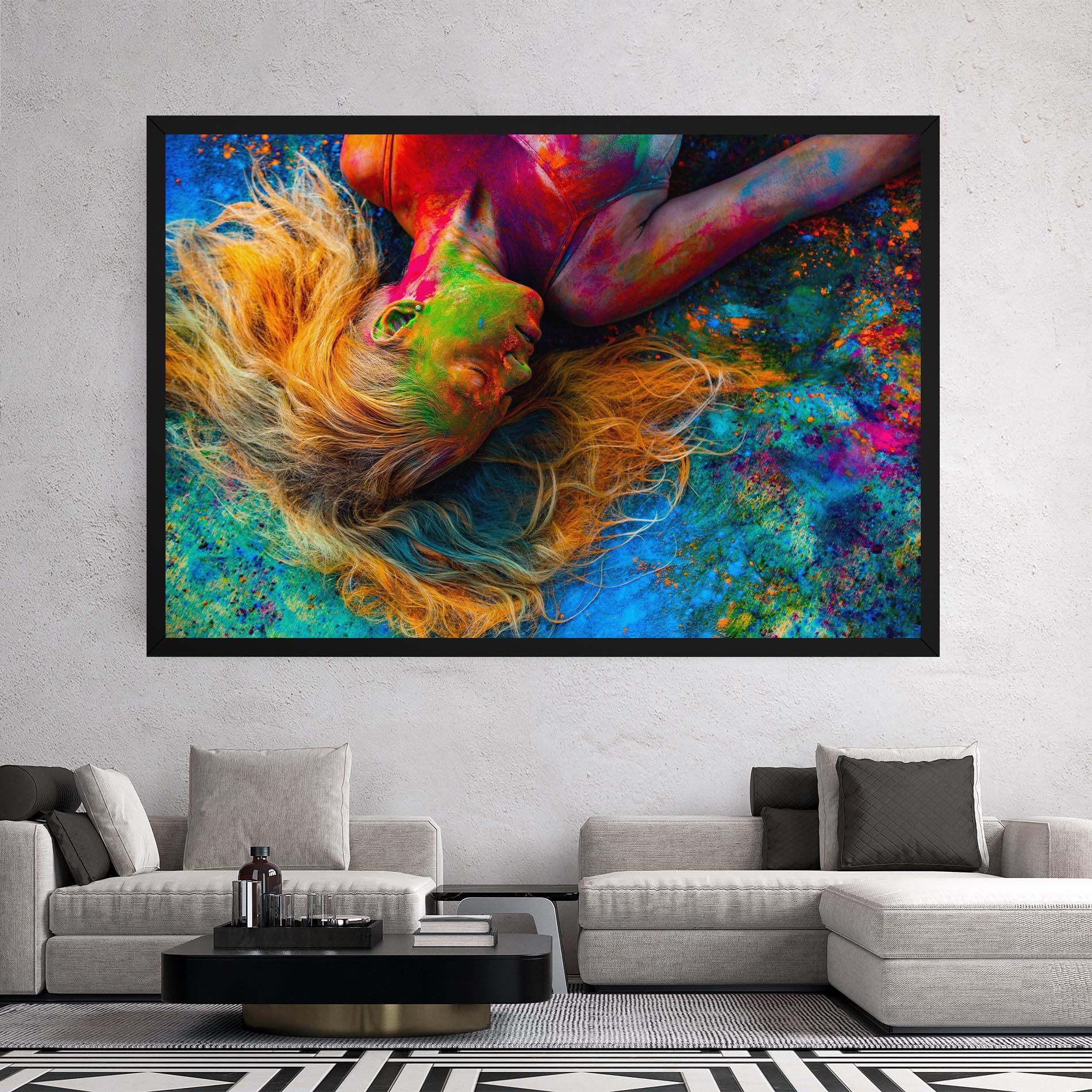 Powder Holi Woman mockup 2