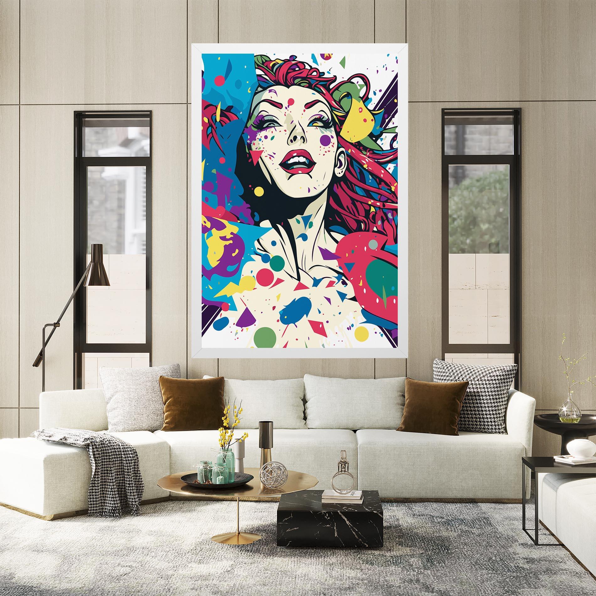 Leinwandbild Fictional Woman mockup 2