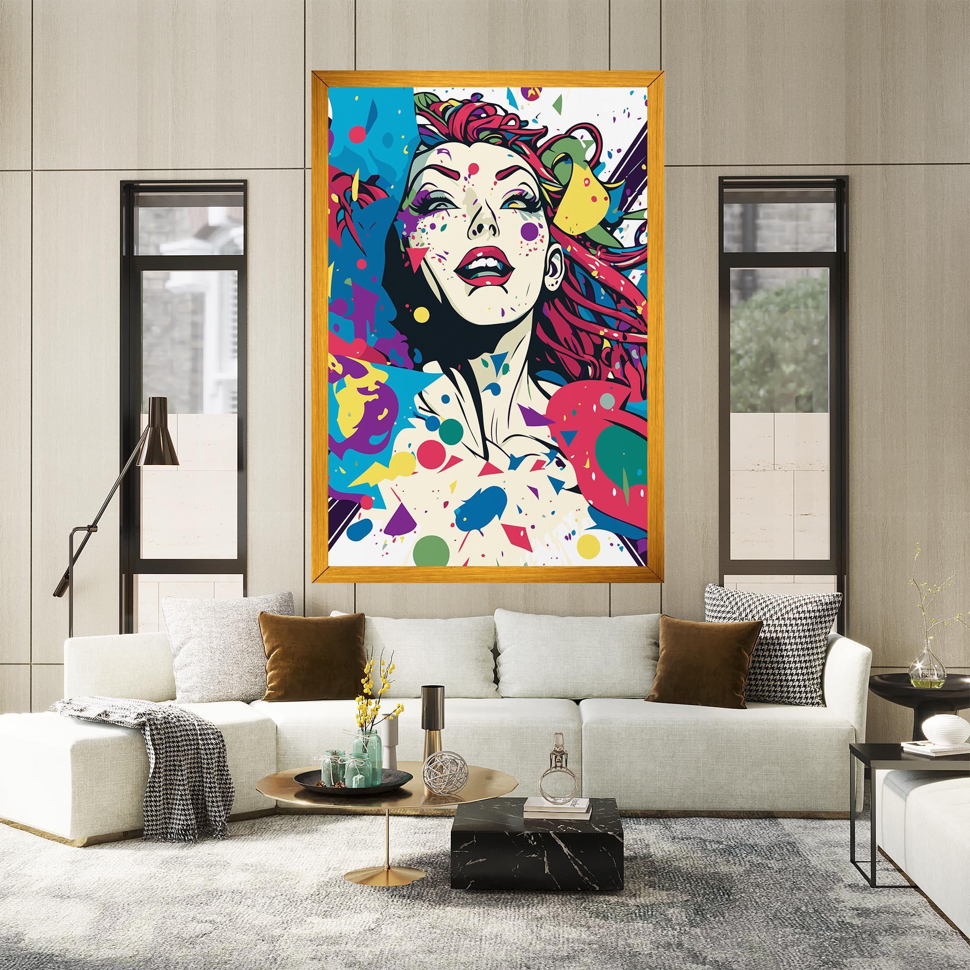 Leinwandbild Fictional Woman mockup 2