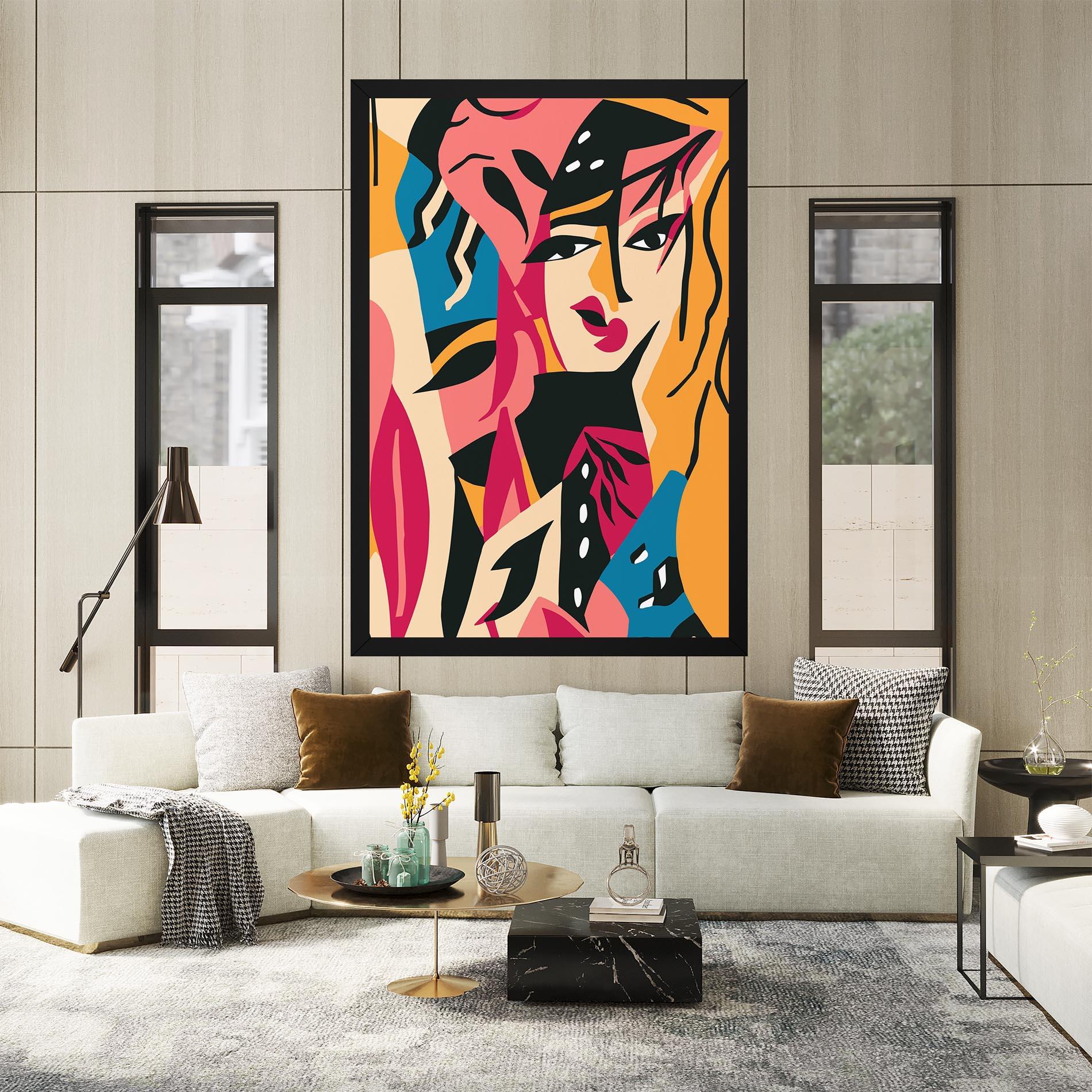 Leinwandbild Crowd Face mockup 2