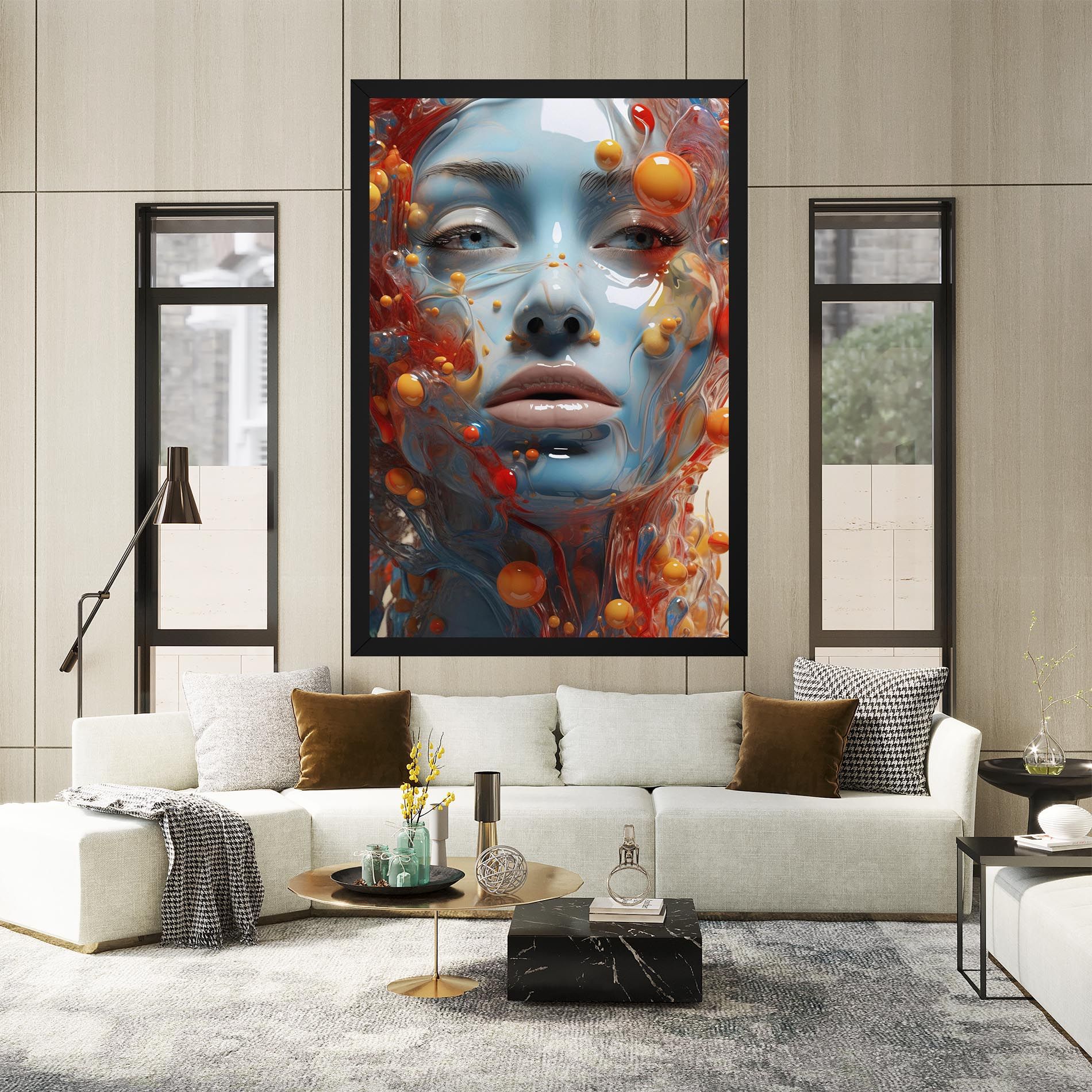 Pretty Blue Face mockup 2