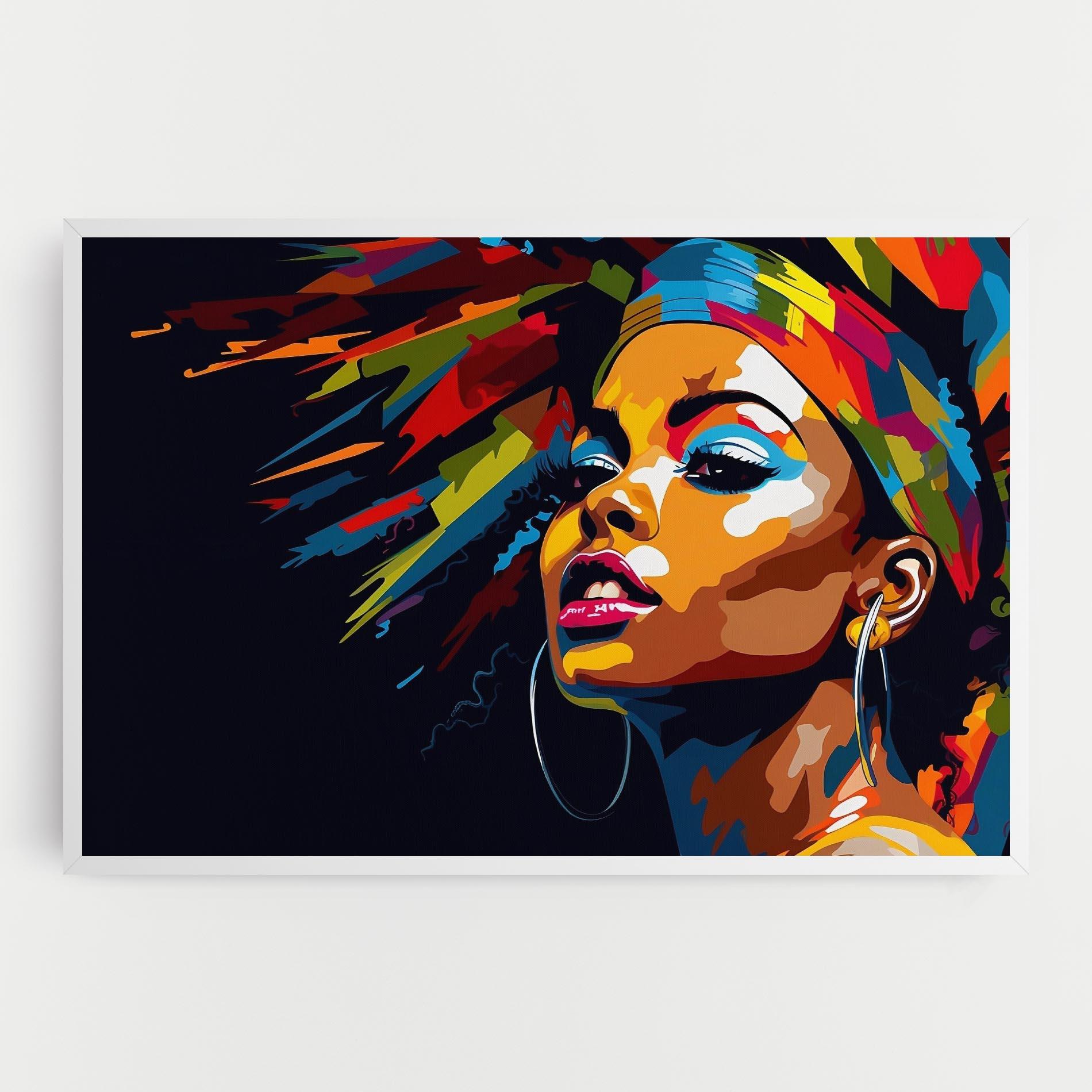 Leinwandbild African Woman Portrait mockup 0