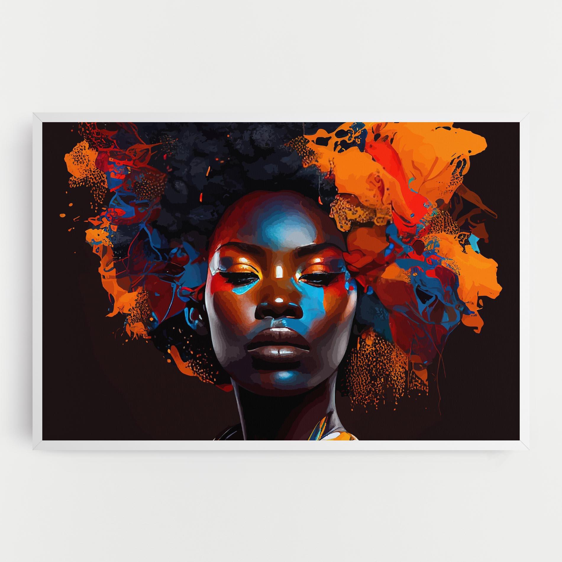 Leinwandbild Africat Yellow Hair mockup 0