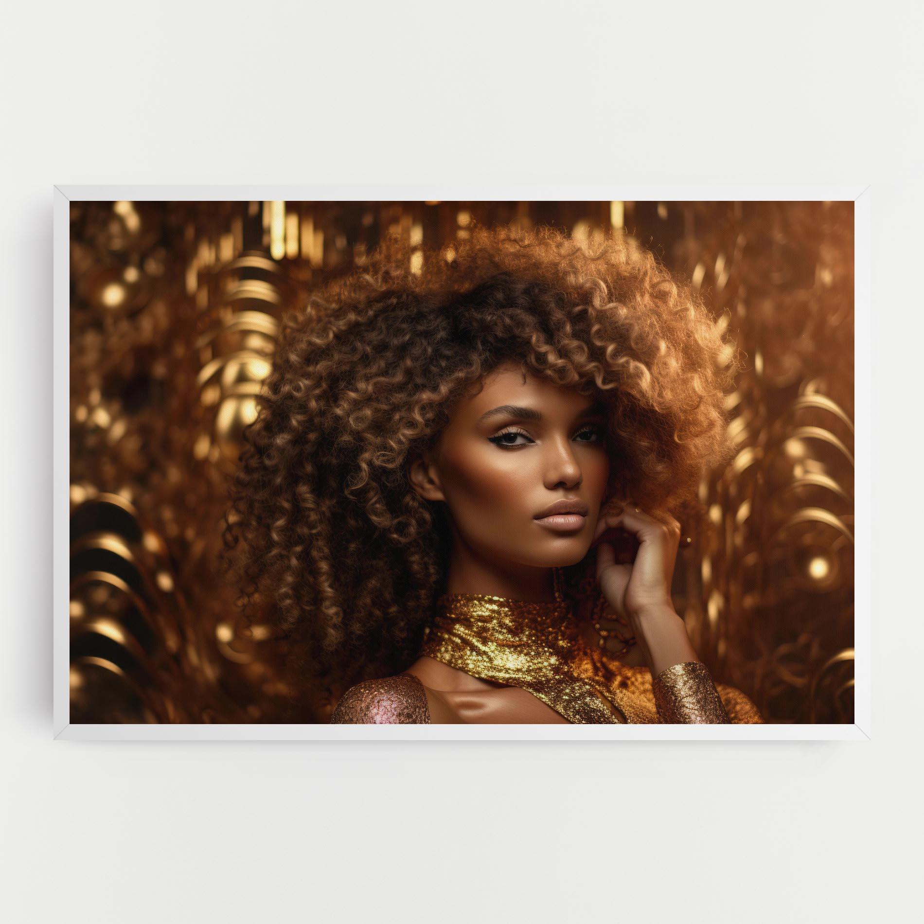 Leinwandbild Radiant Bronze Goddess mockup 0