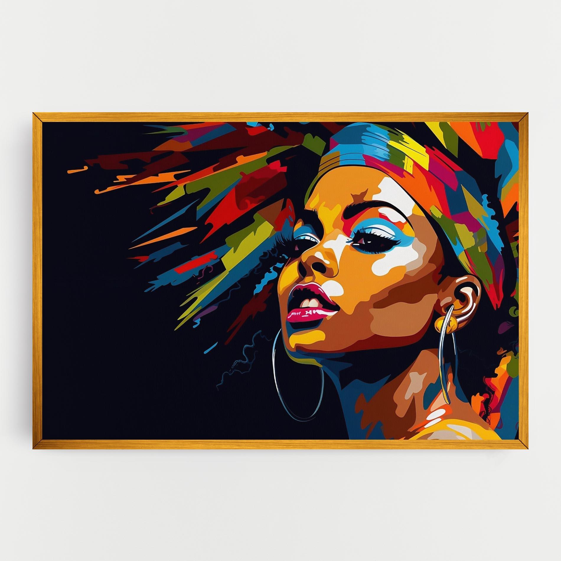 Leinwandbild African Woman Portrait mockup 0