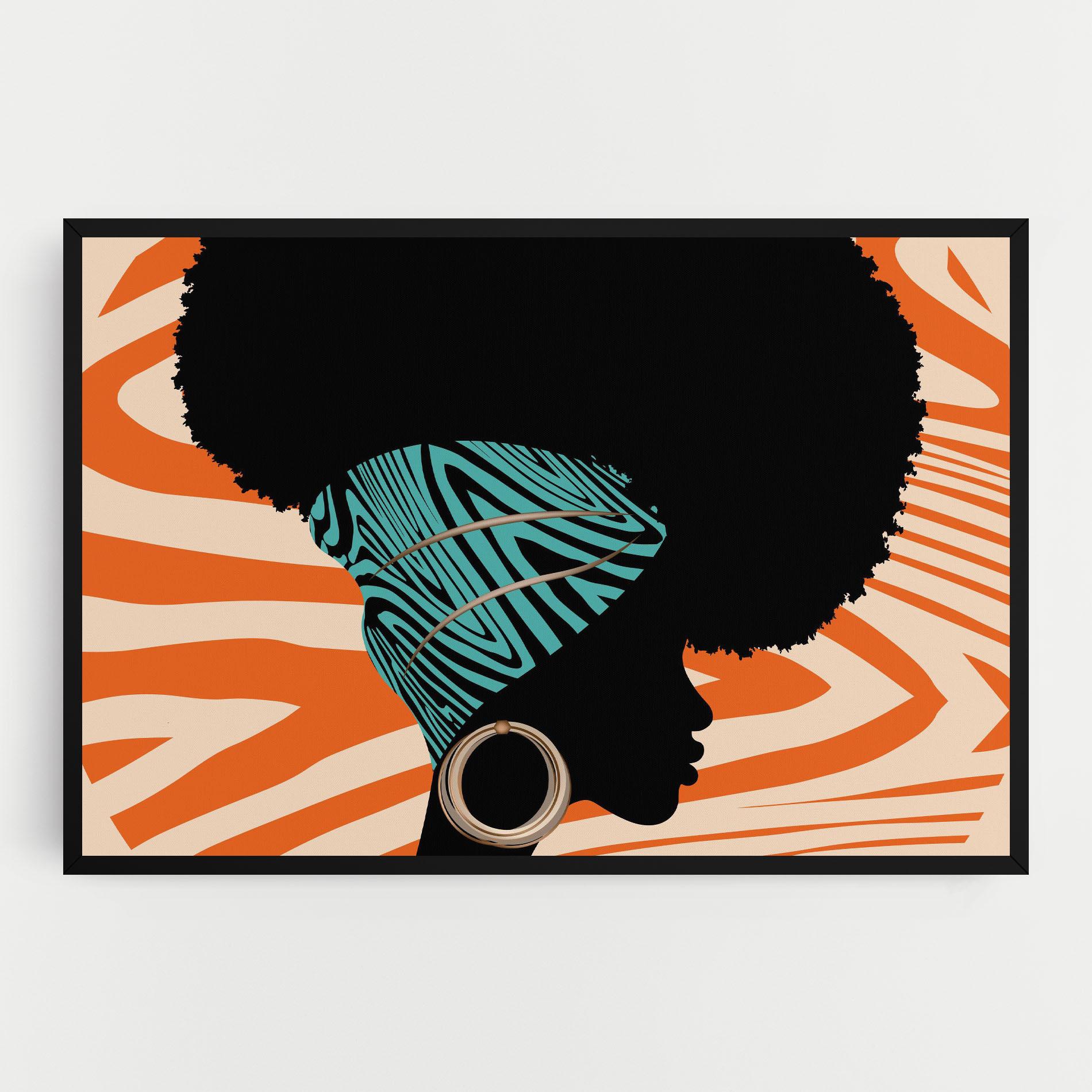 Leinwandbild African Bandana mockup 0