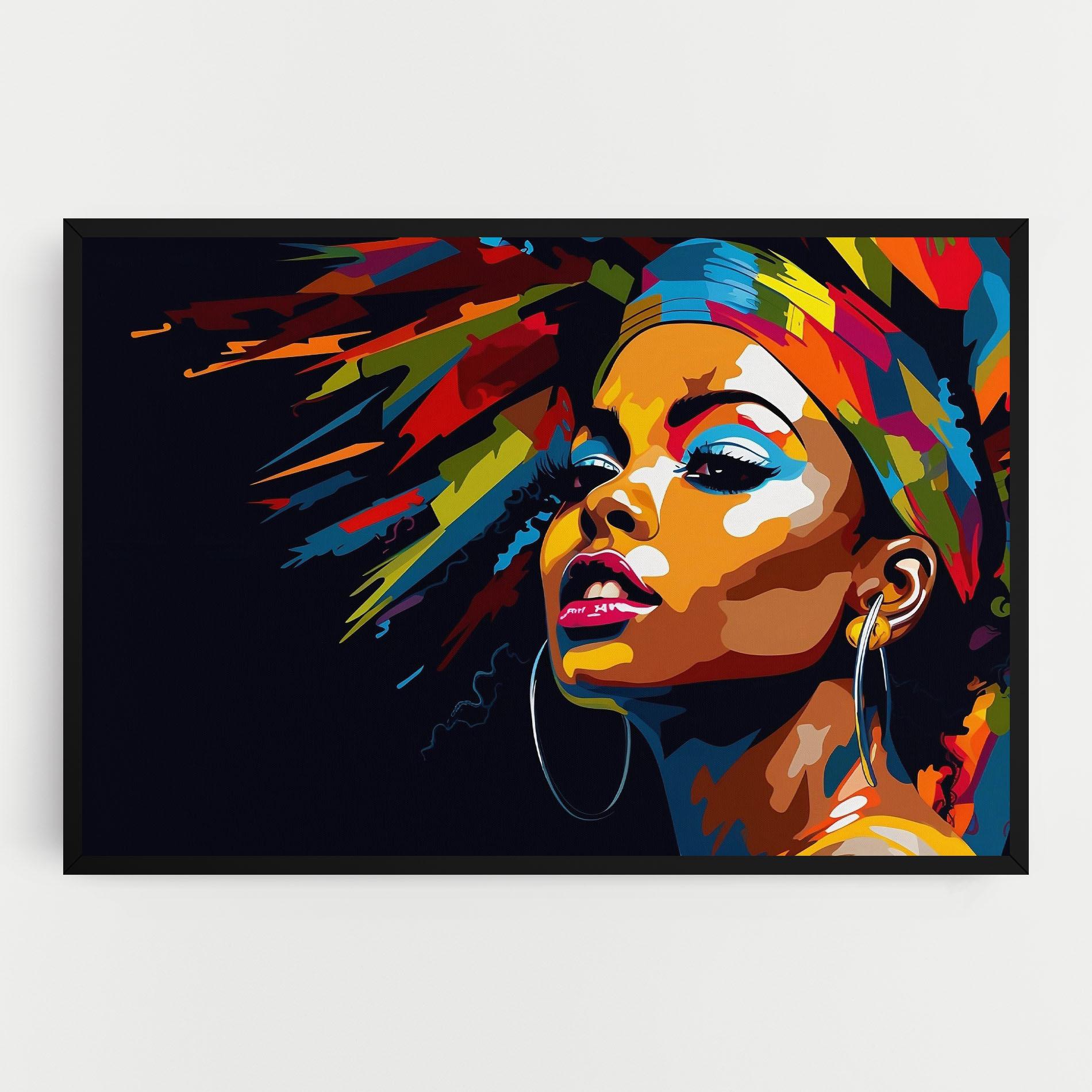 Leinwandbild African Woman Portrait mockup 0