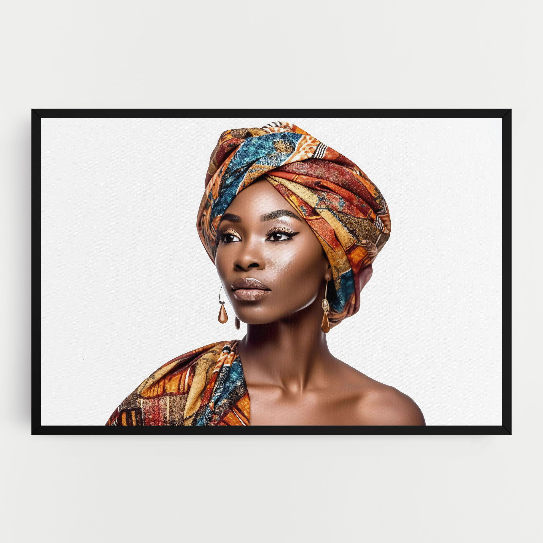 African Woman Turban mockup 0