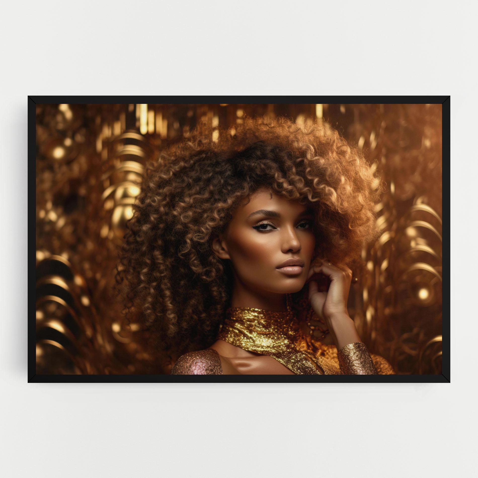 Leinwandbild Radiant Bronze Goddess mockup 0