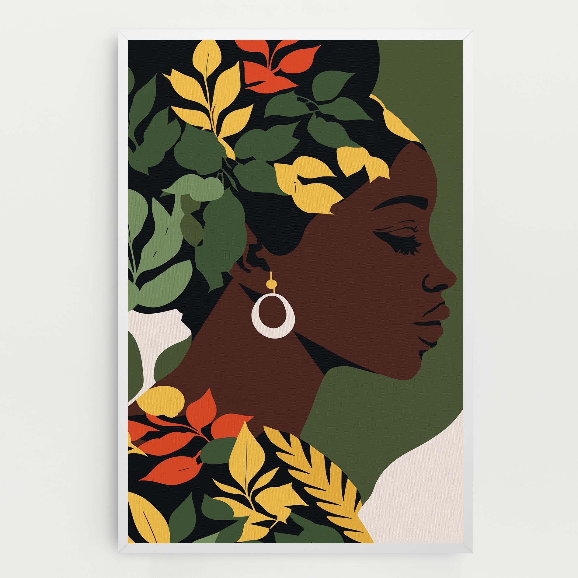 Leinwandbild Yellow Leaf Africa mockup 0