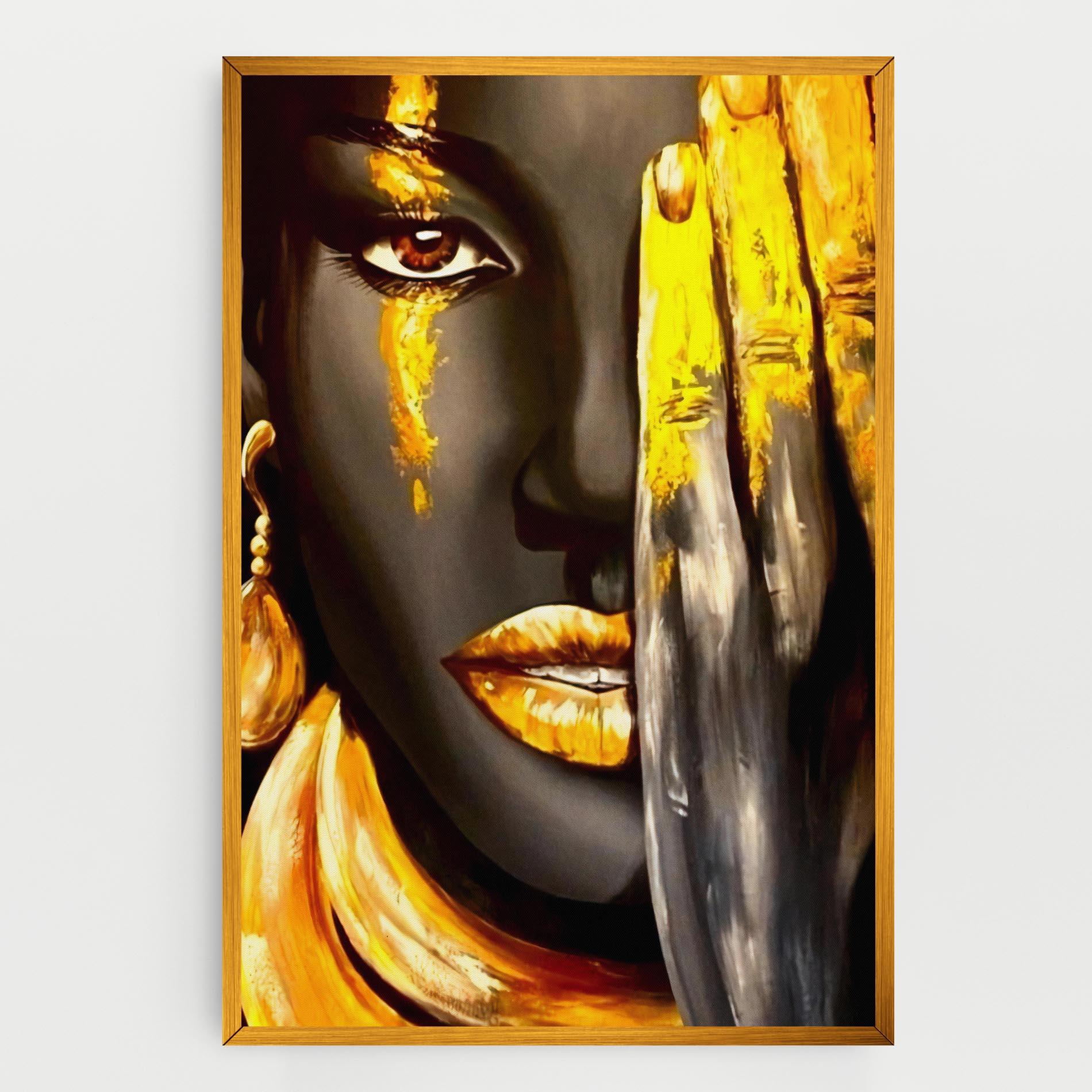 Leinwandbild Golden African Women mockup 0