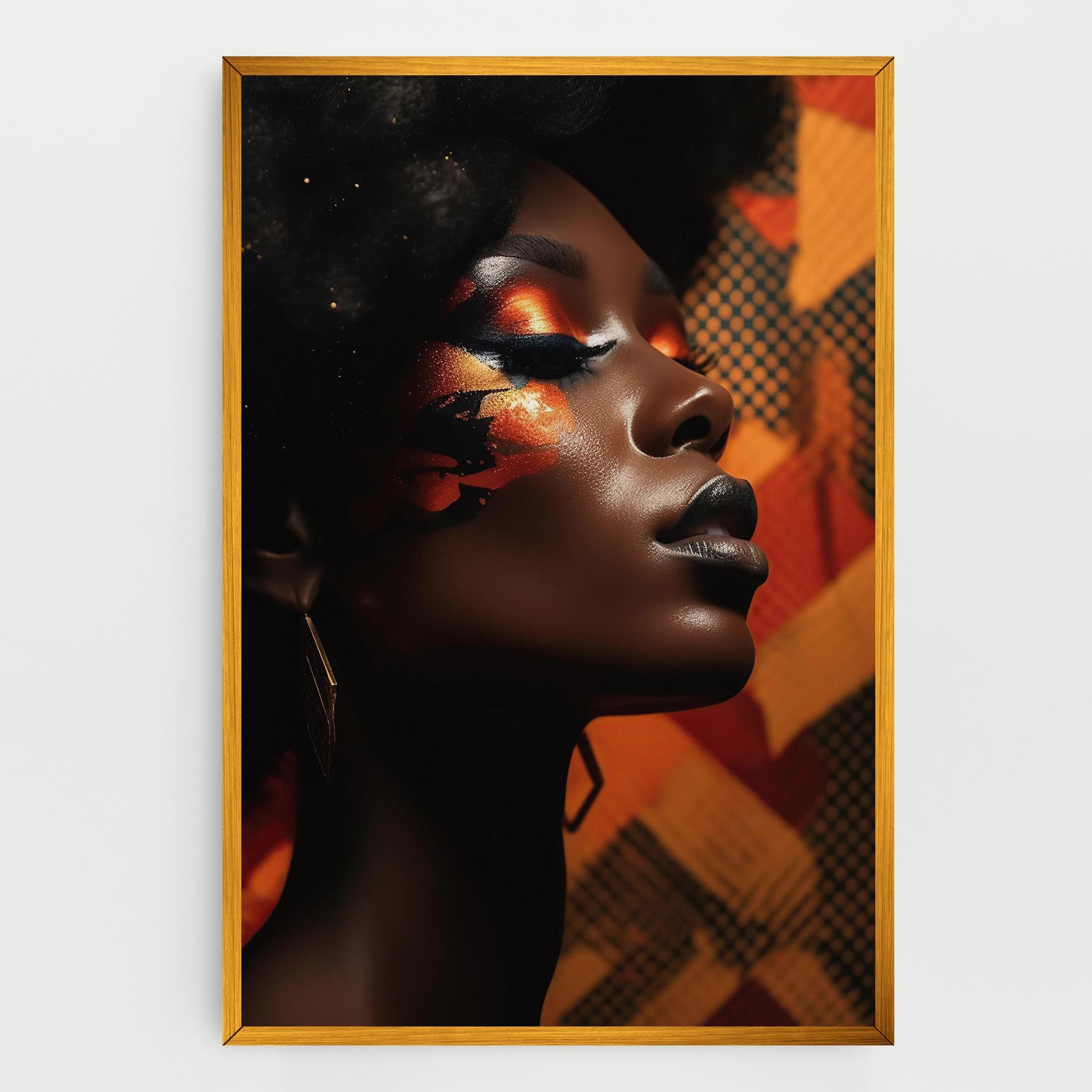 Orange Makeup Woman mockup 0