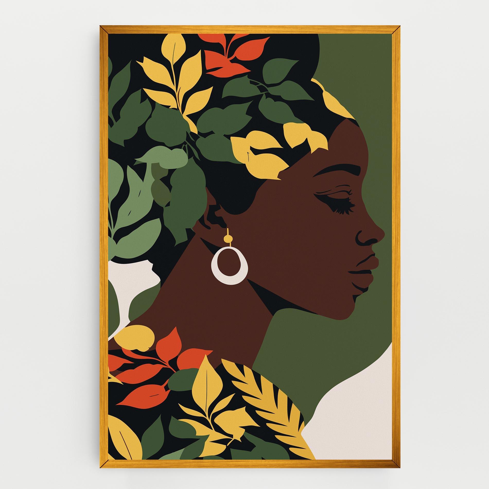 Leinwandbild Yellow Leaf Africa mockup 0