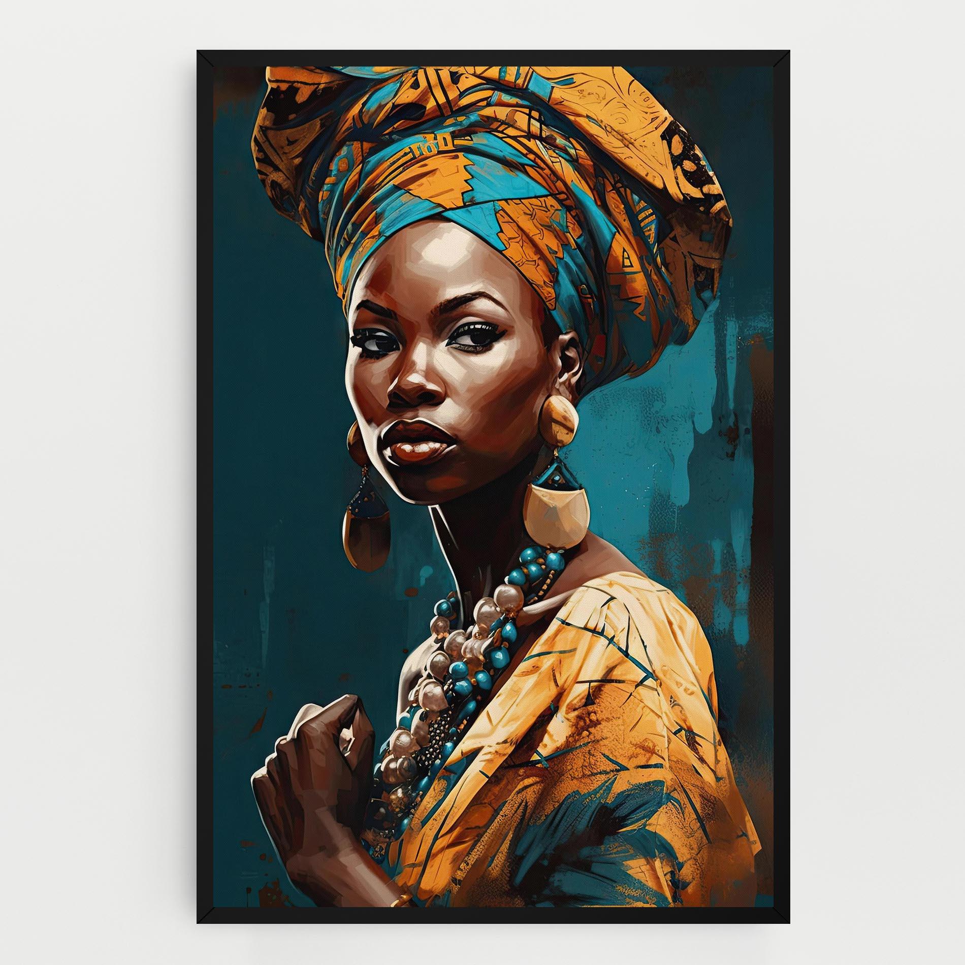 Leinwandbild Azure Chic Woman mockup 0