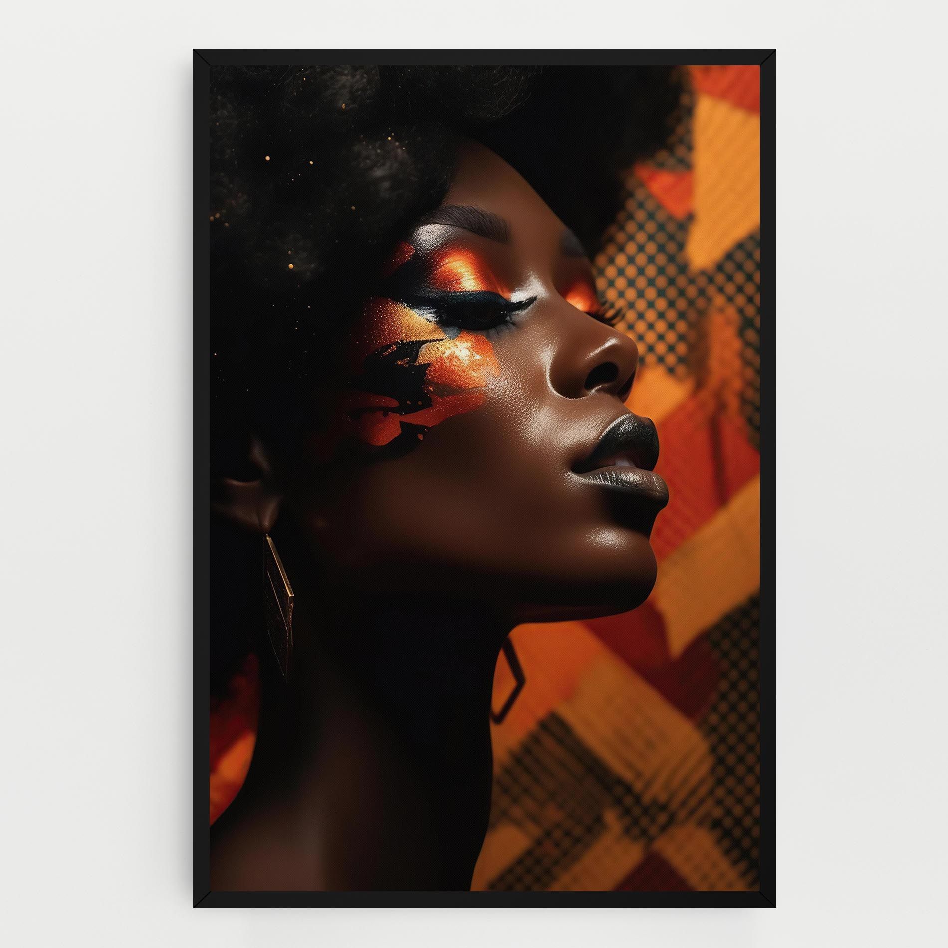 Orange Makeup Woman mockup 0