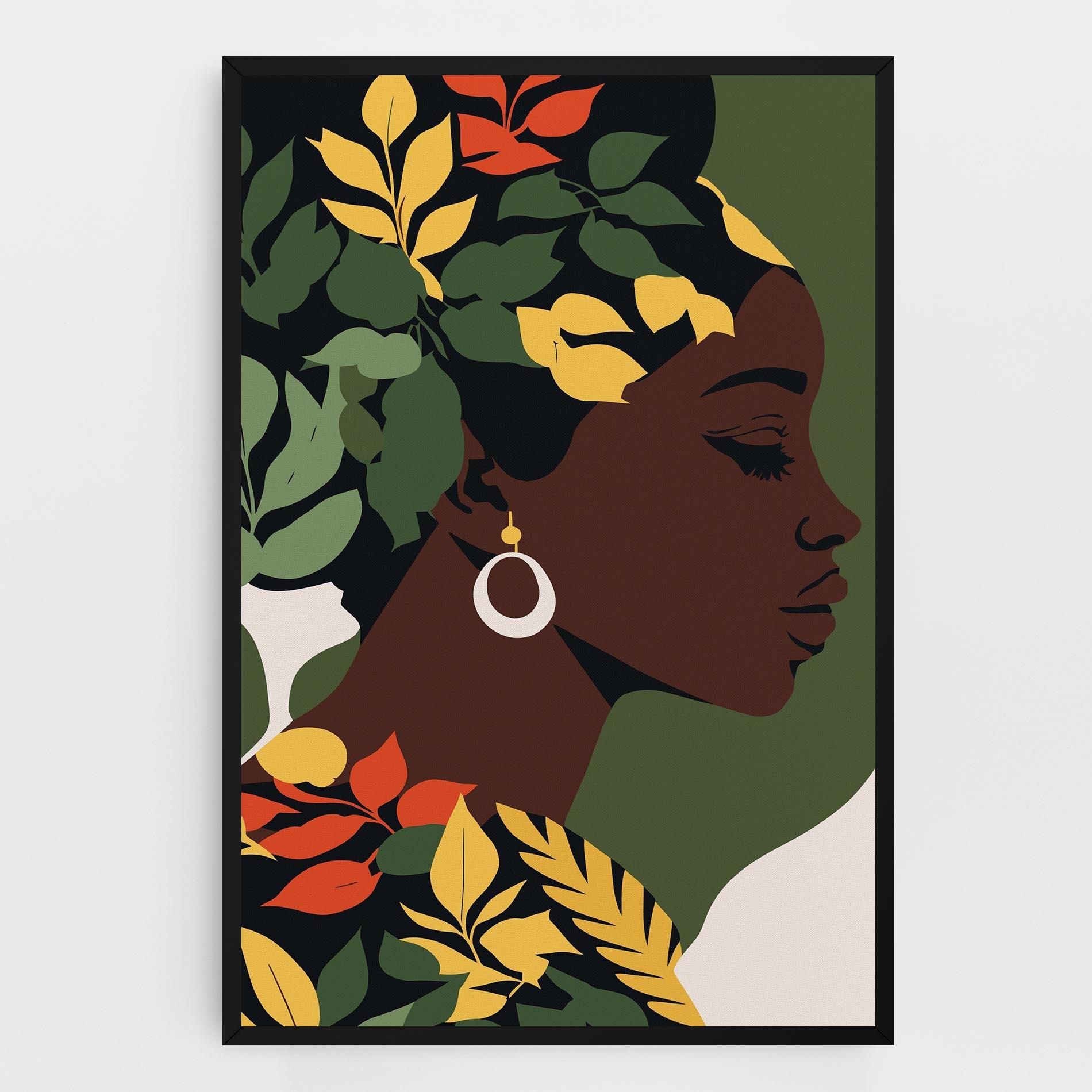 Leinwandbild Yellow Leaf Africa mockup 0