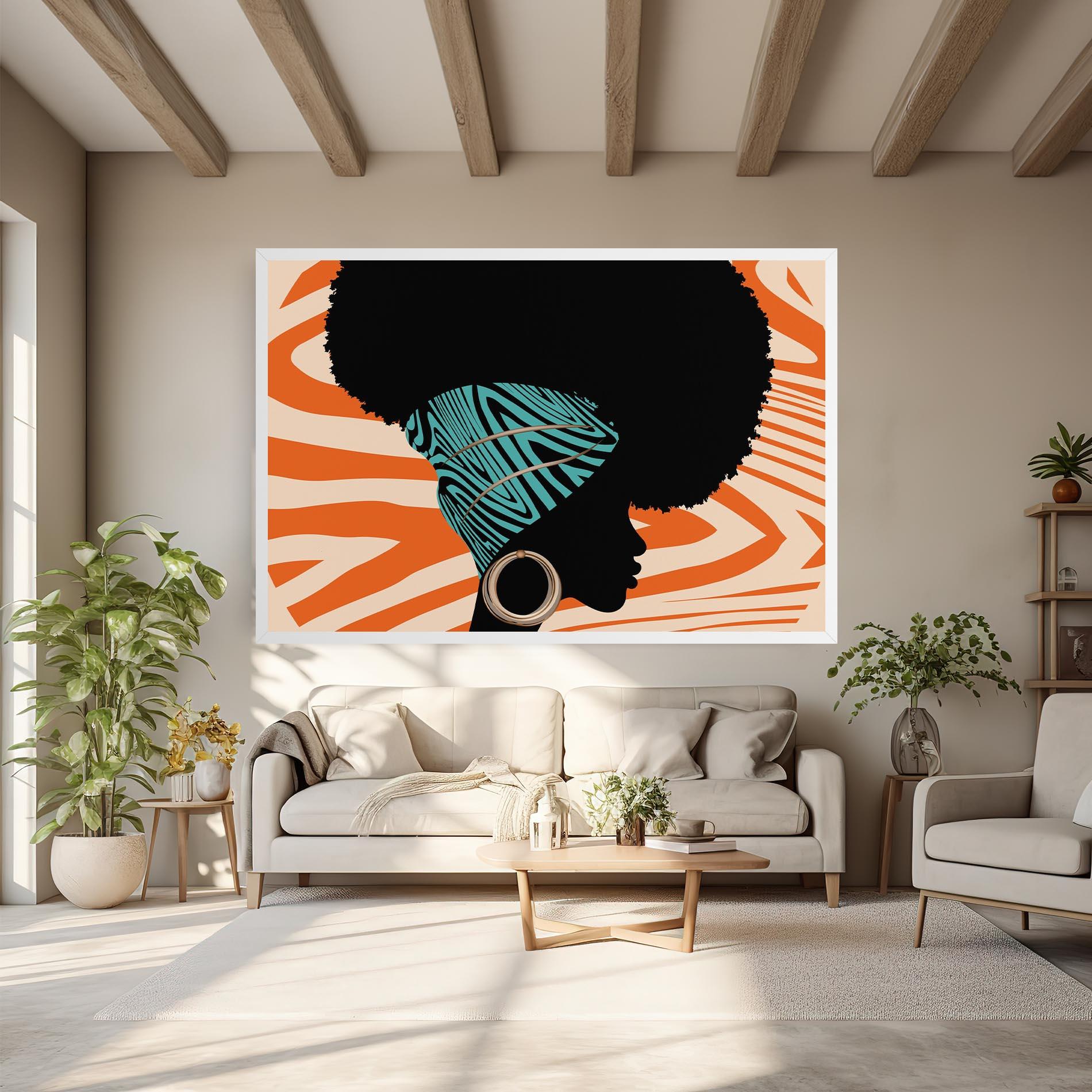 Leinwandbild African Bandana mockup 6