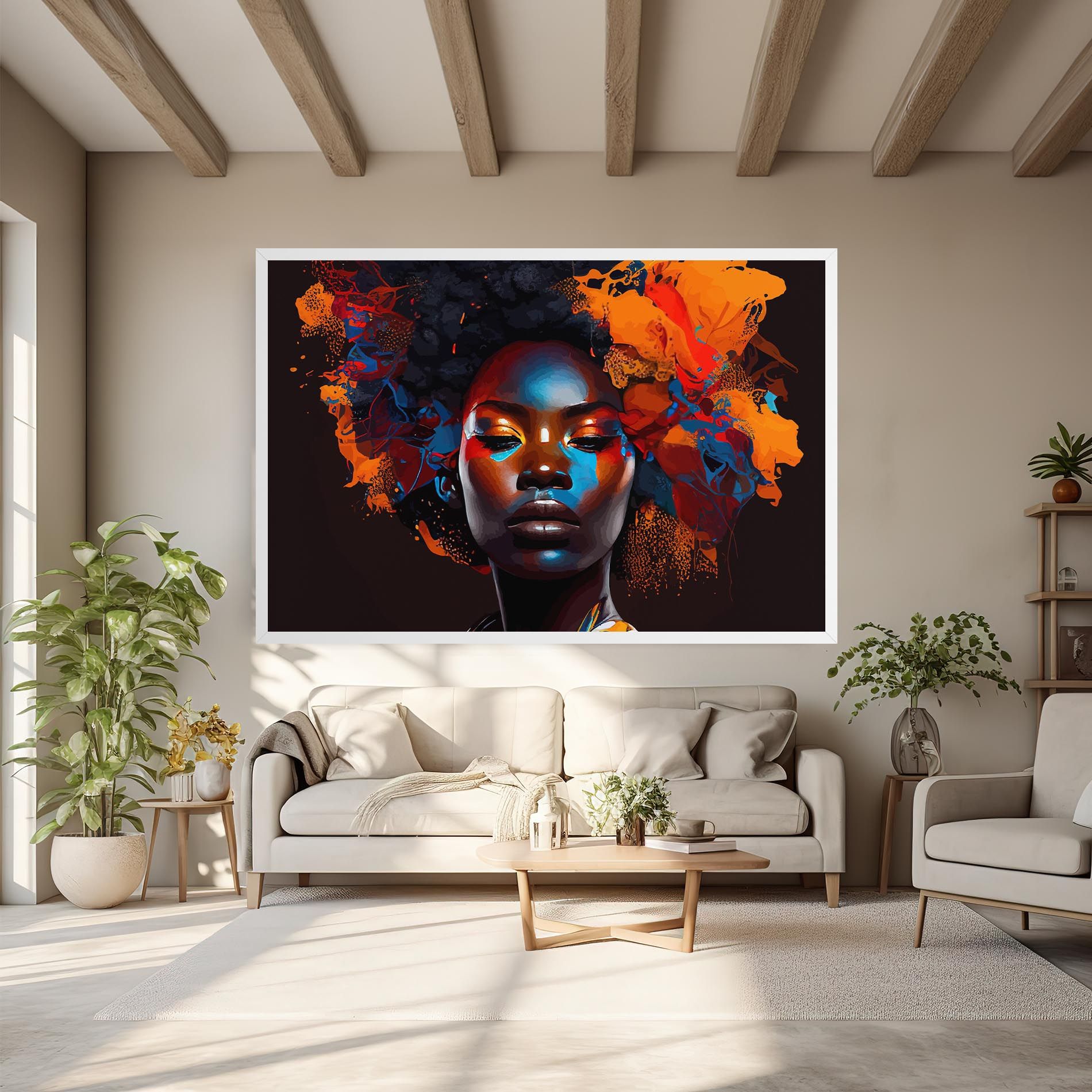 Africat Yellow Hair mockup 6