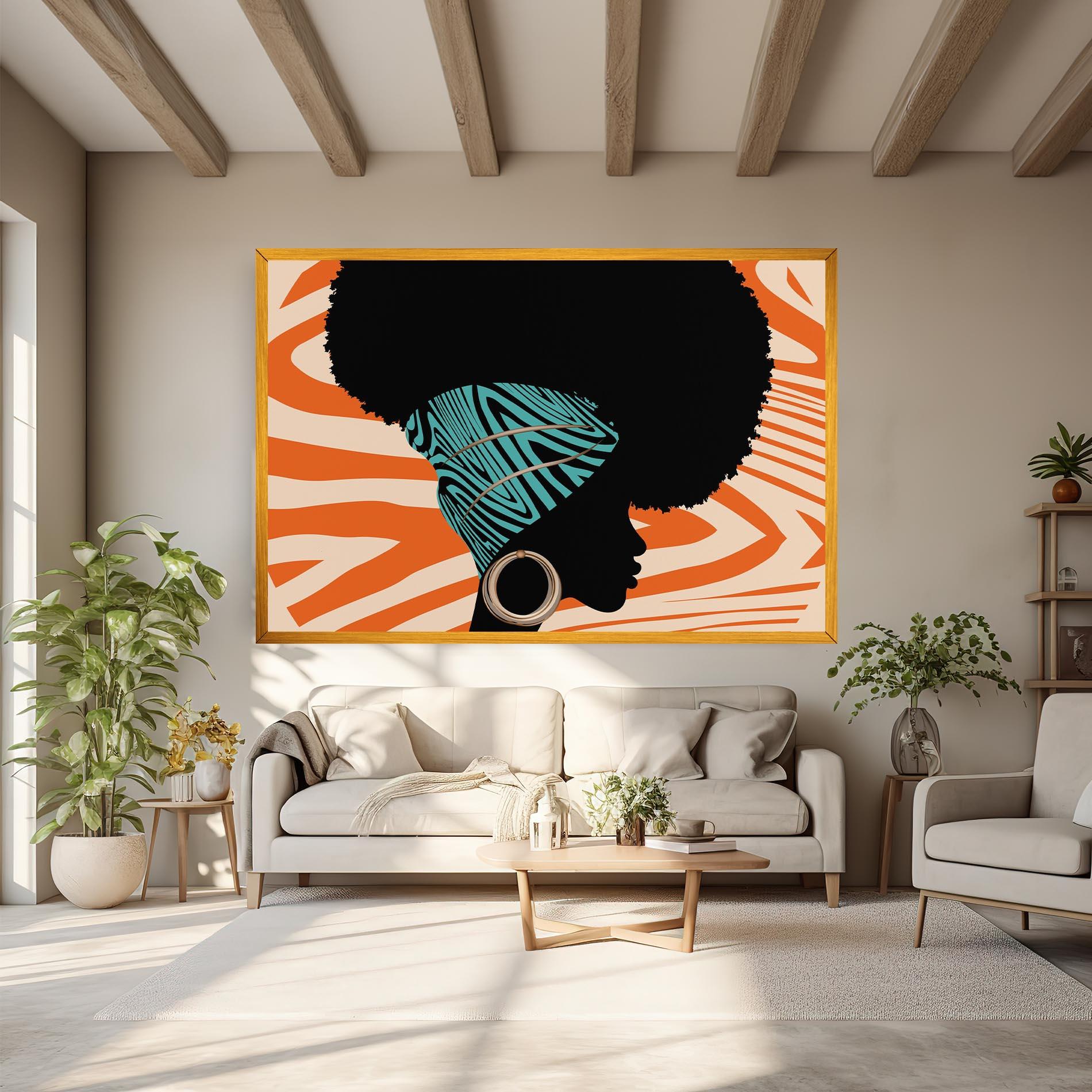 Leinwandbild African Bandana mockup 6