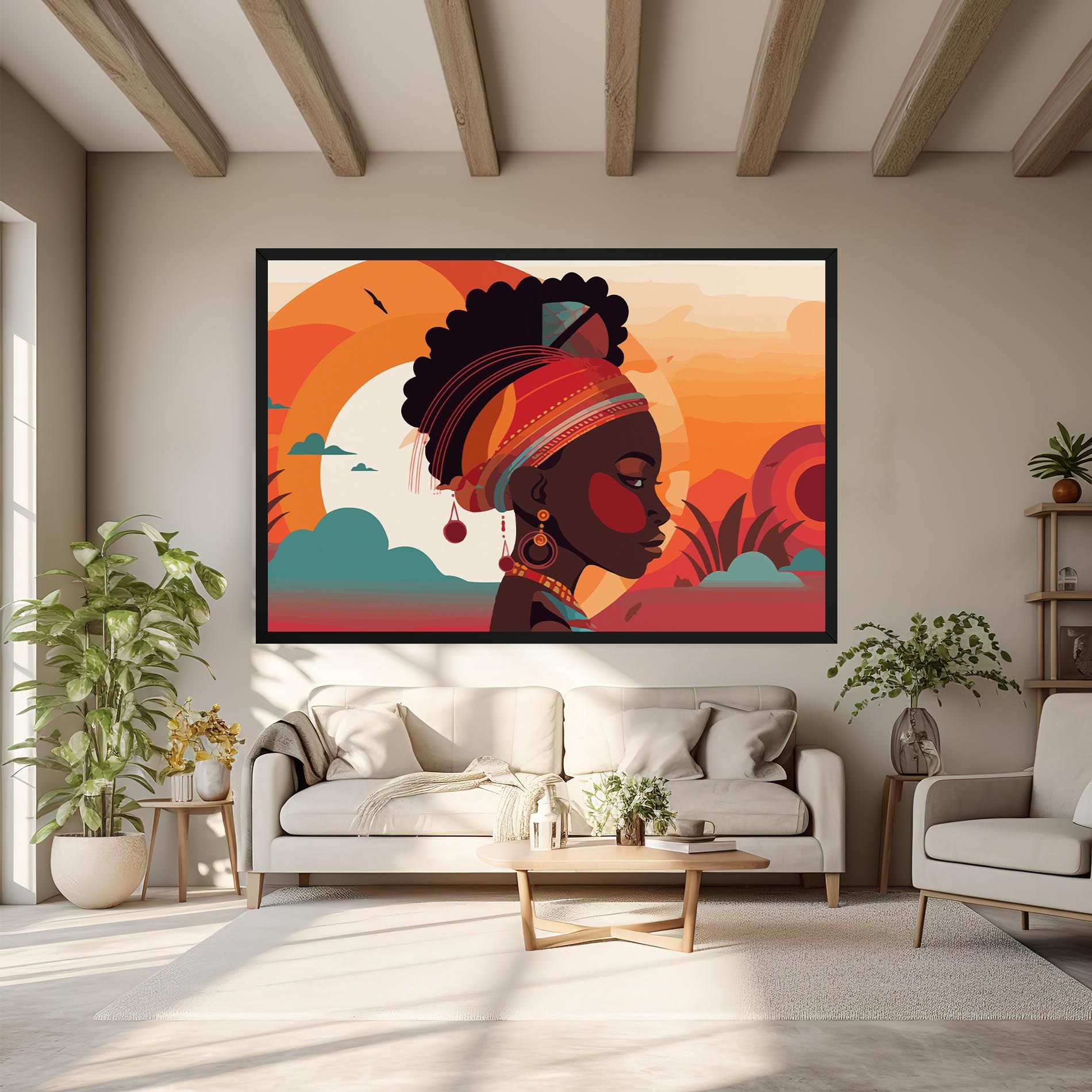 African Lady Art mockup 6