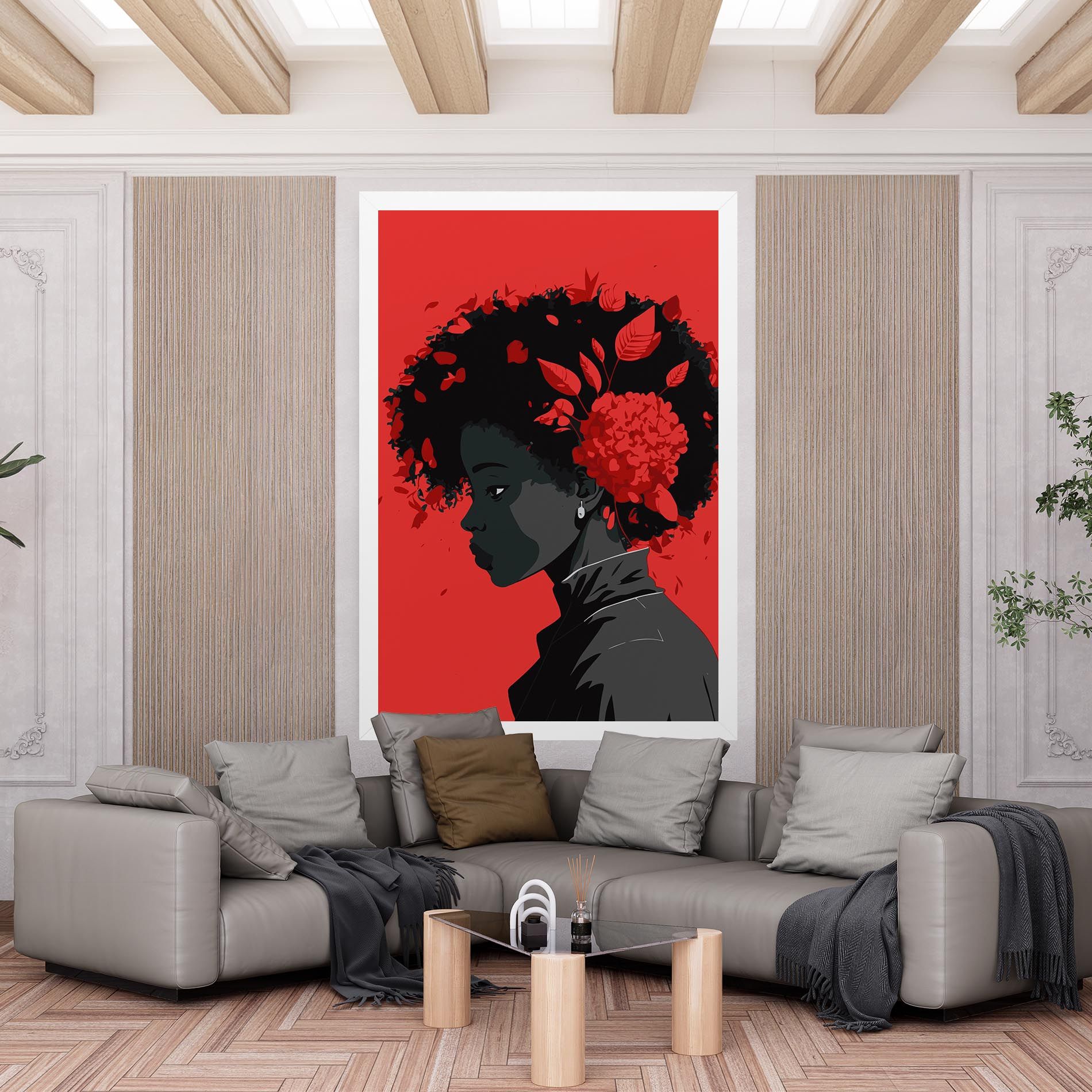 African Red Flower mockup 6