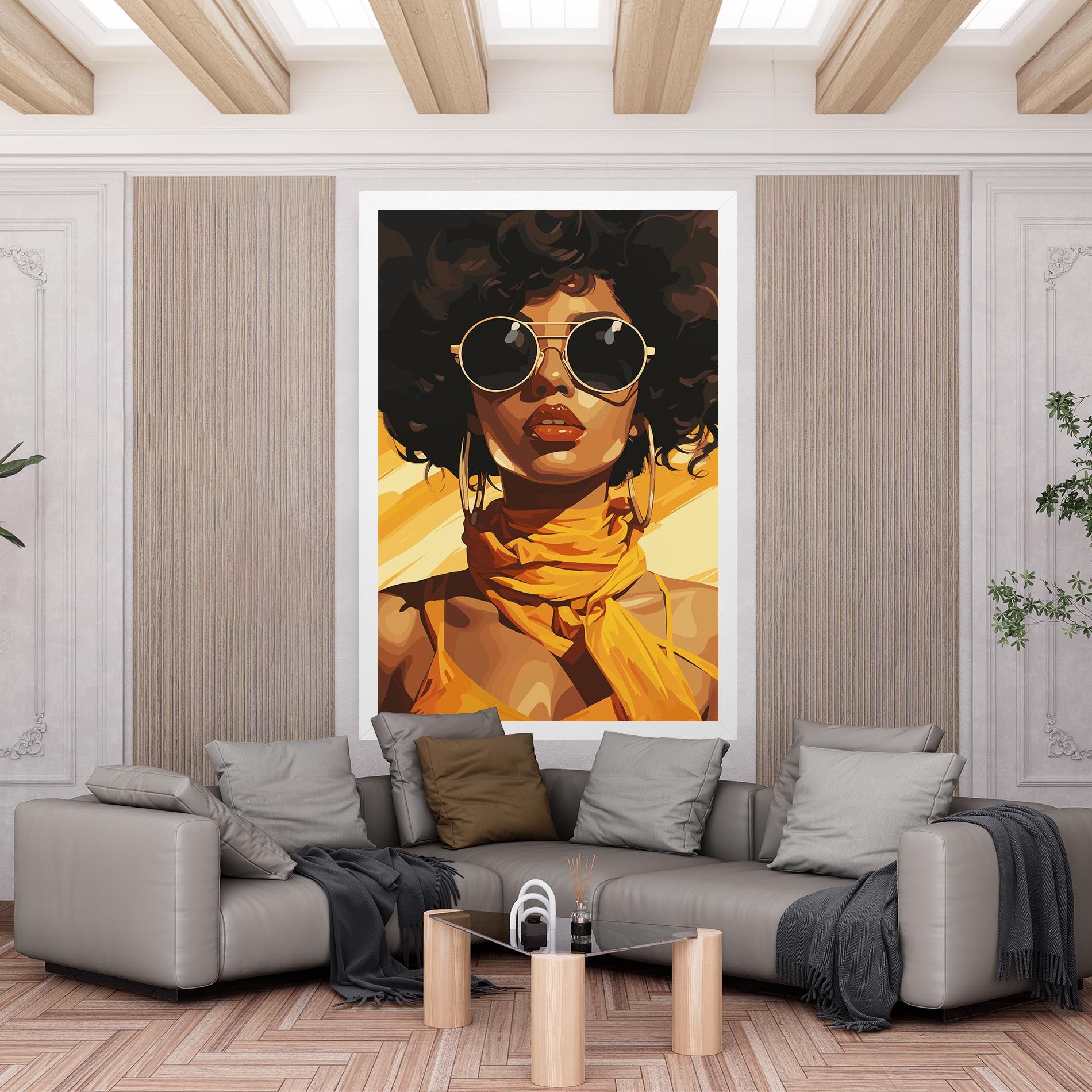 African Yellow Woman mockup 6