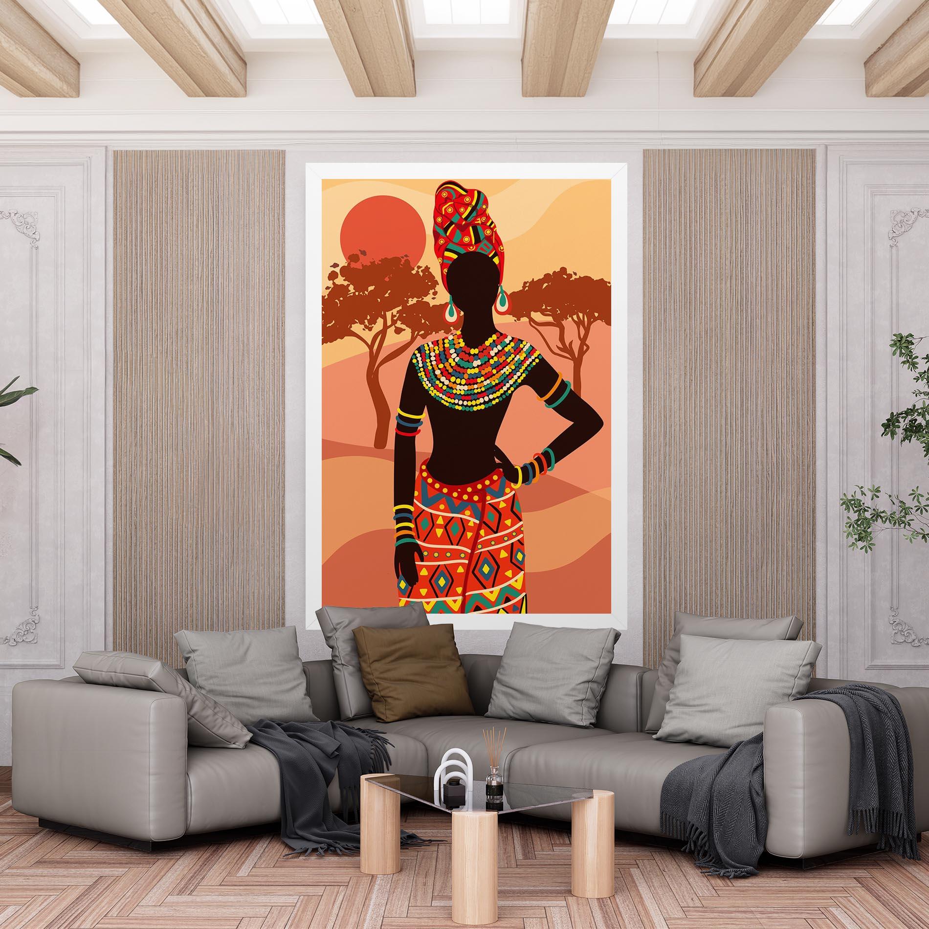 Leinwandbild Ethnic African Color mockup 6