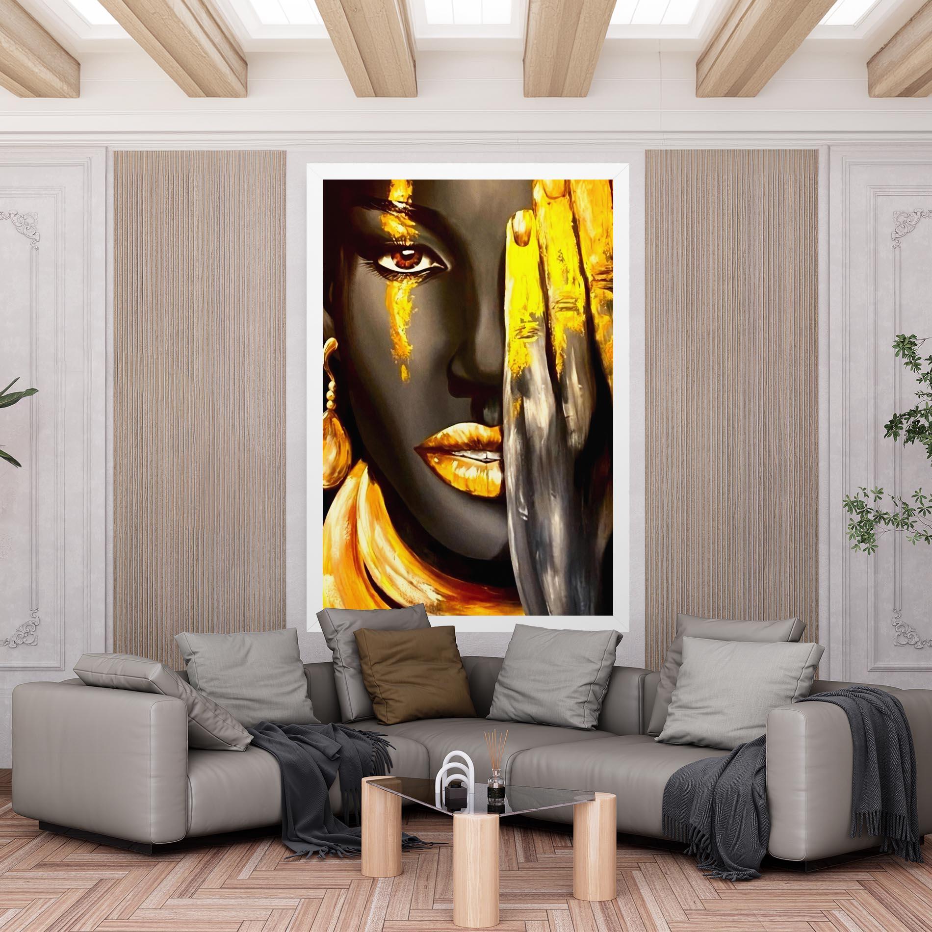 Leinwandbild Golden African Women mockup 6