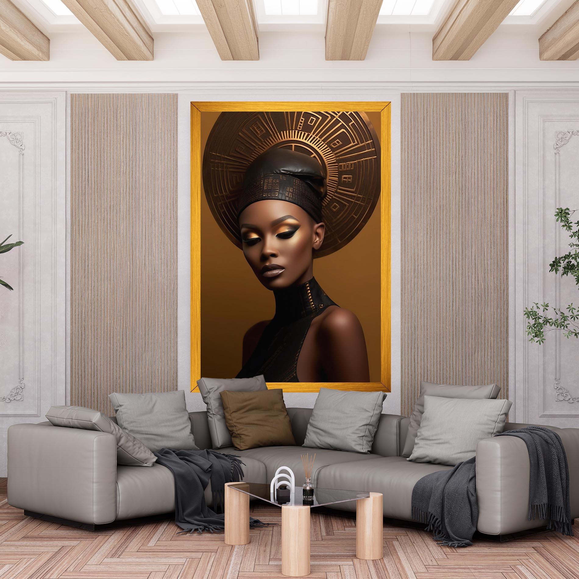 Leinwandbild African Abstract Art mockup 6