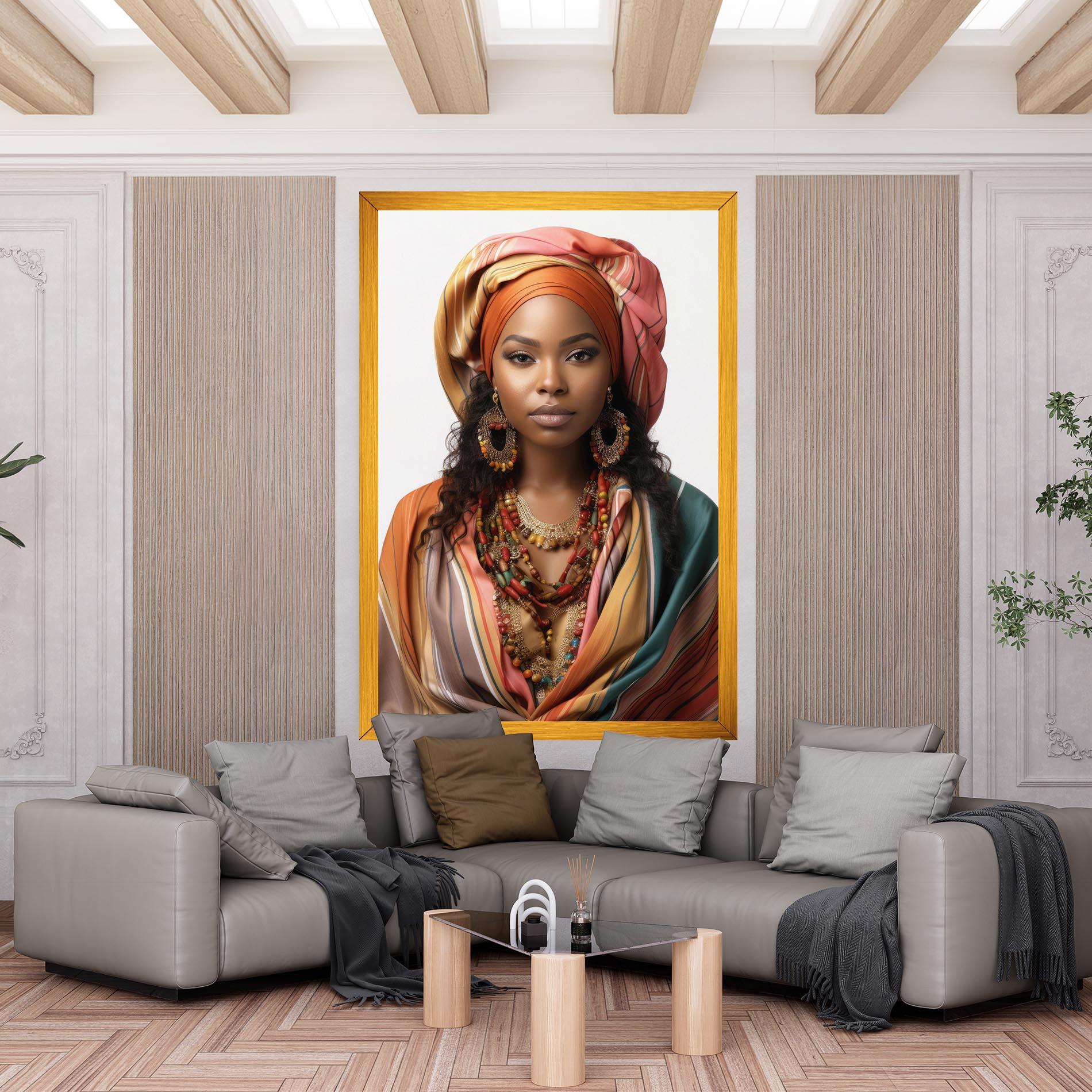 Leinwandbild East African Woman mockup 6