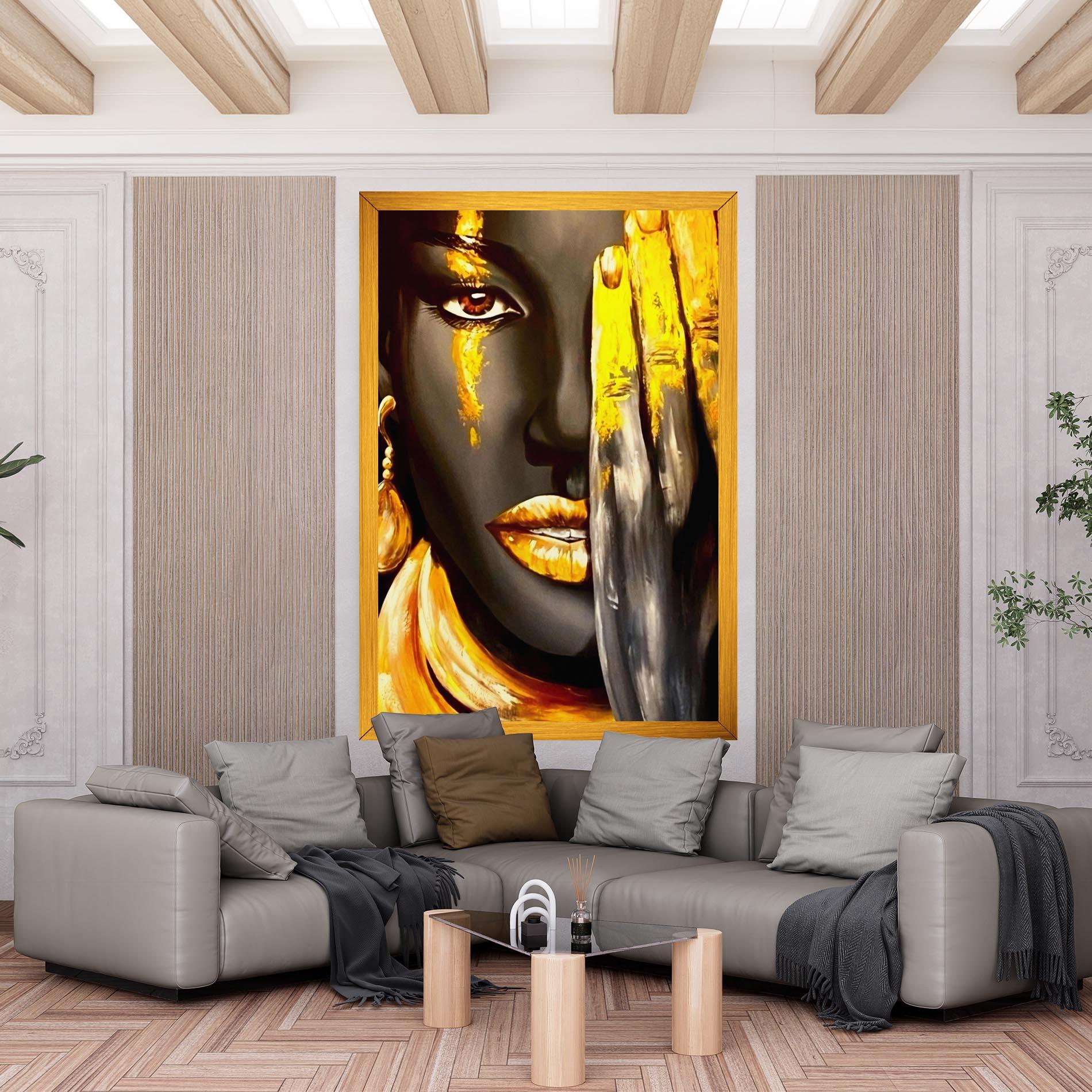 Leinwandbild Golden African Women mockup 6