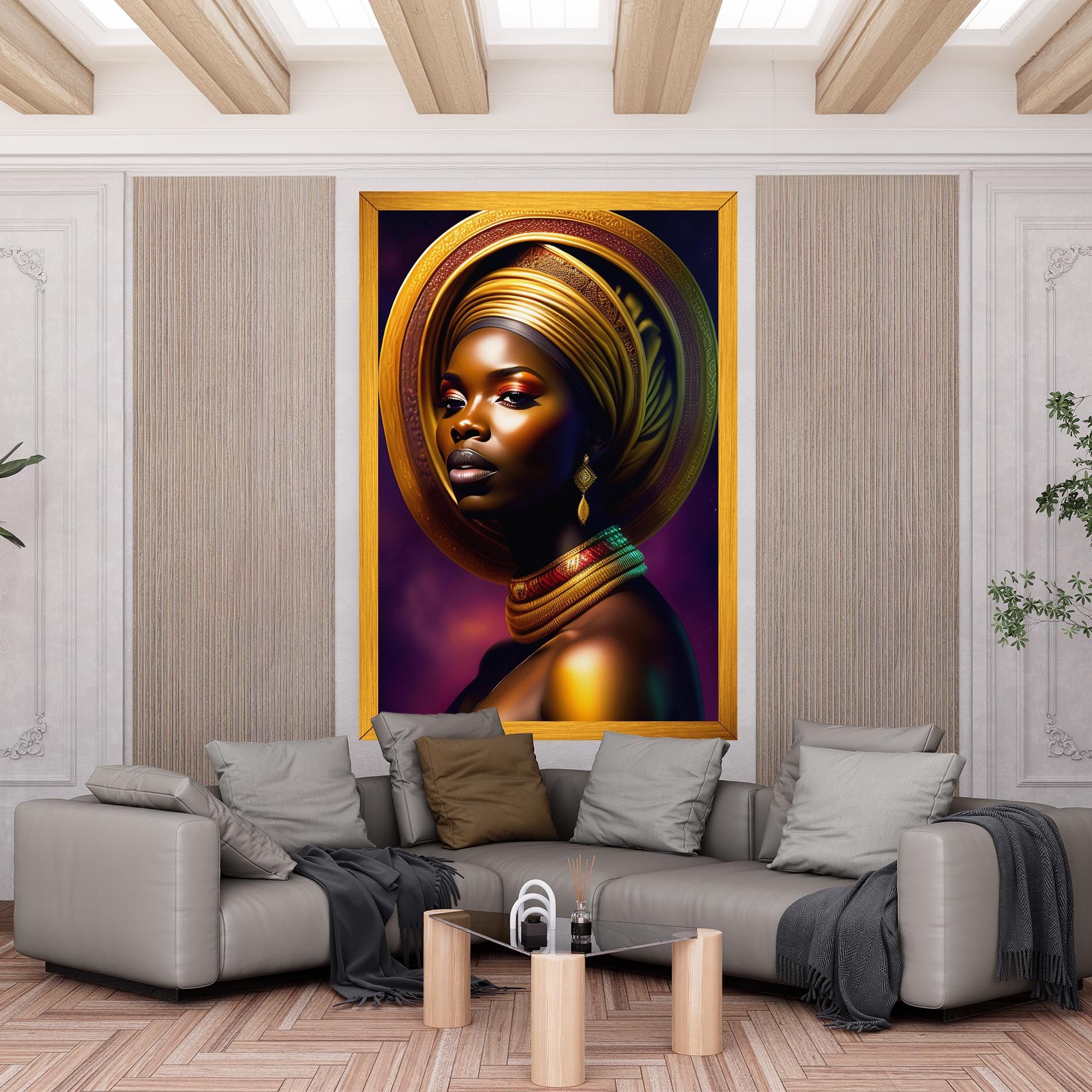 Golden Crown Woman mockup 6