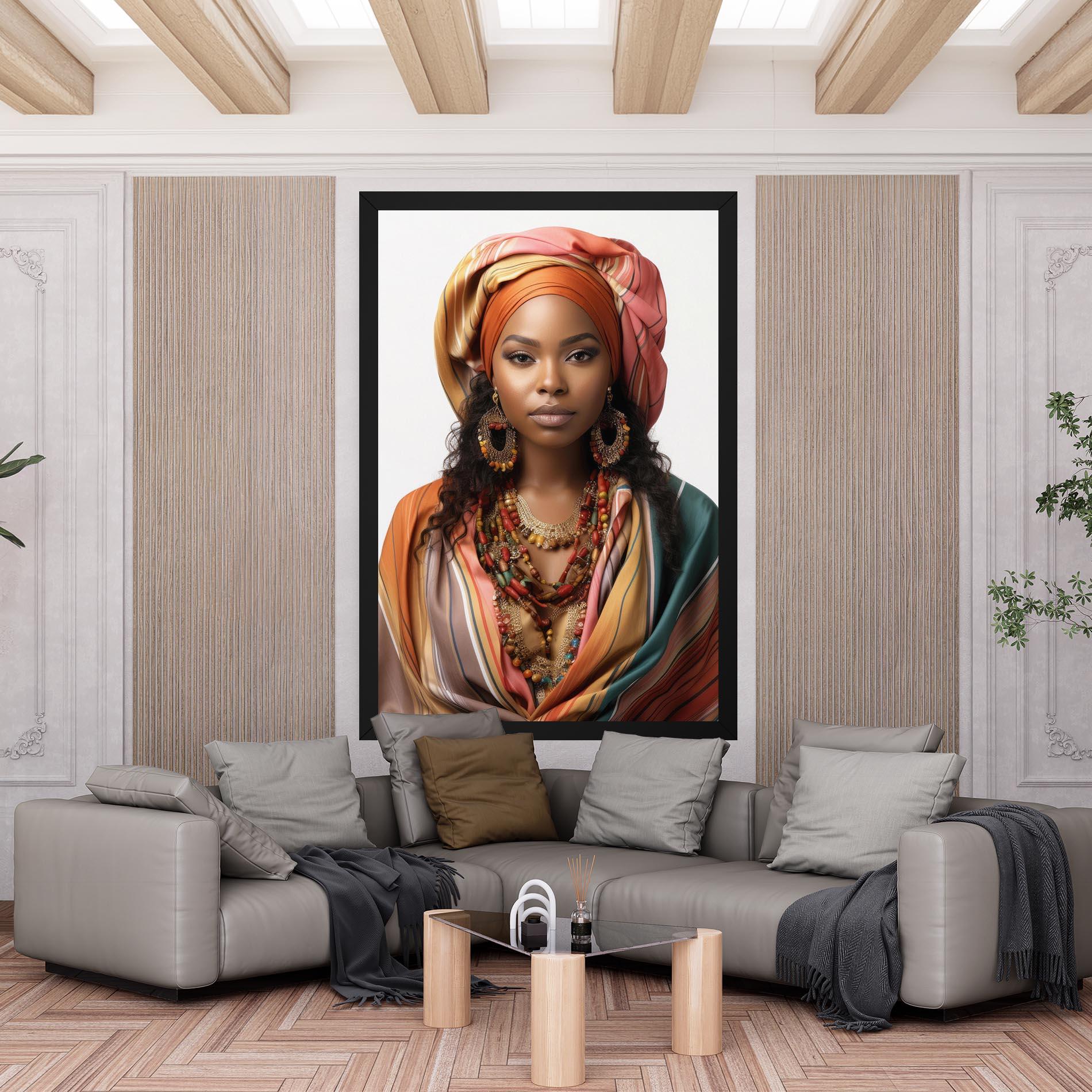 Leinwandbild East African Woman mockup 6